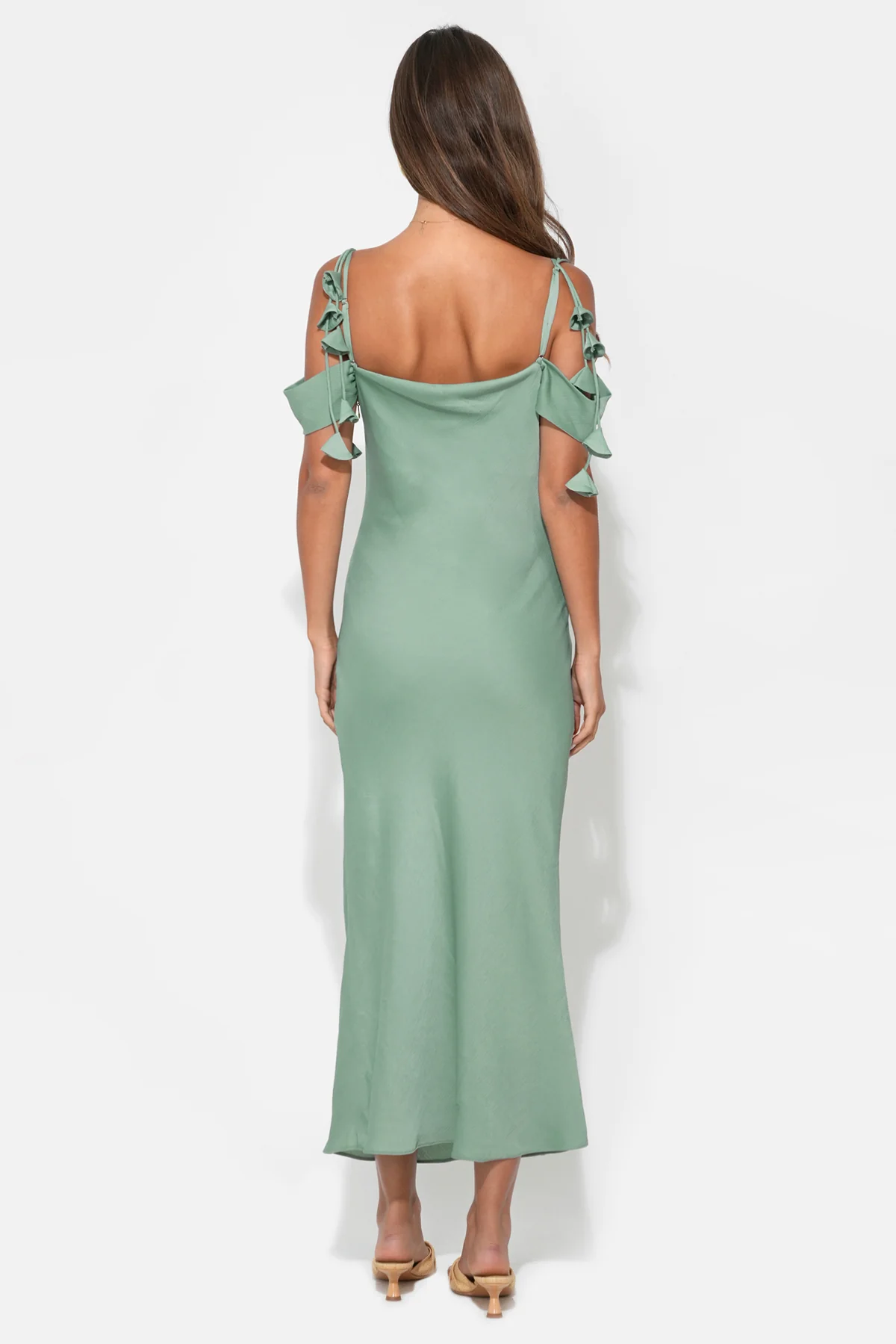 Alana Off The Shoulder Cowl Neck Dress - Image 3