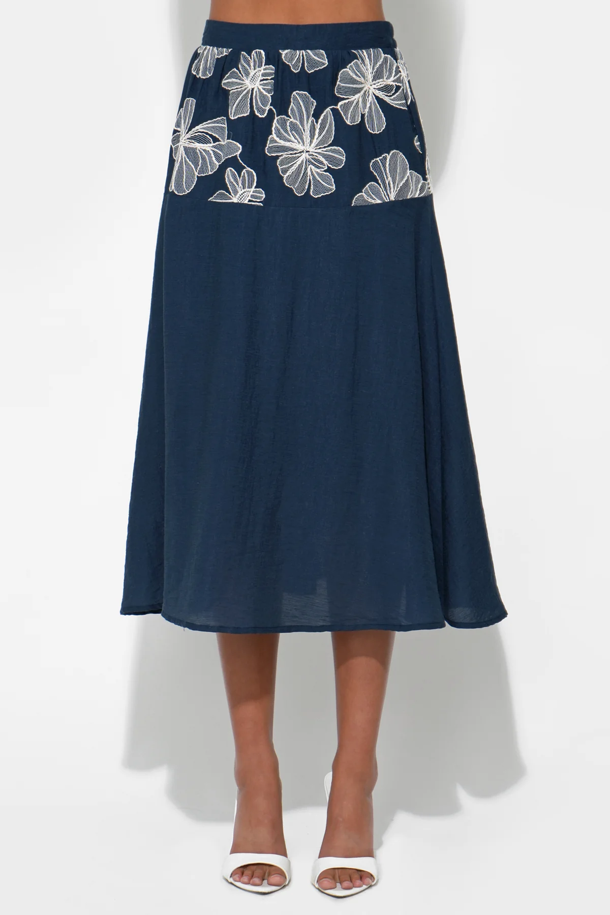 Alani Tiered Embroidery Skirt
