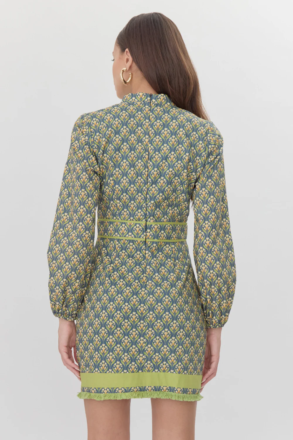 Alara Mandarin Collar Mini Dress - Image 3