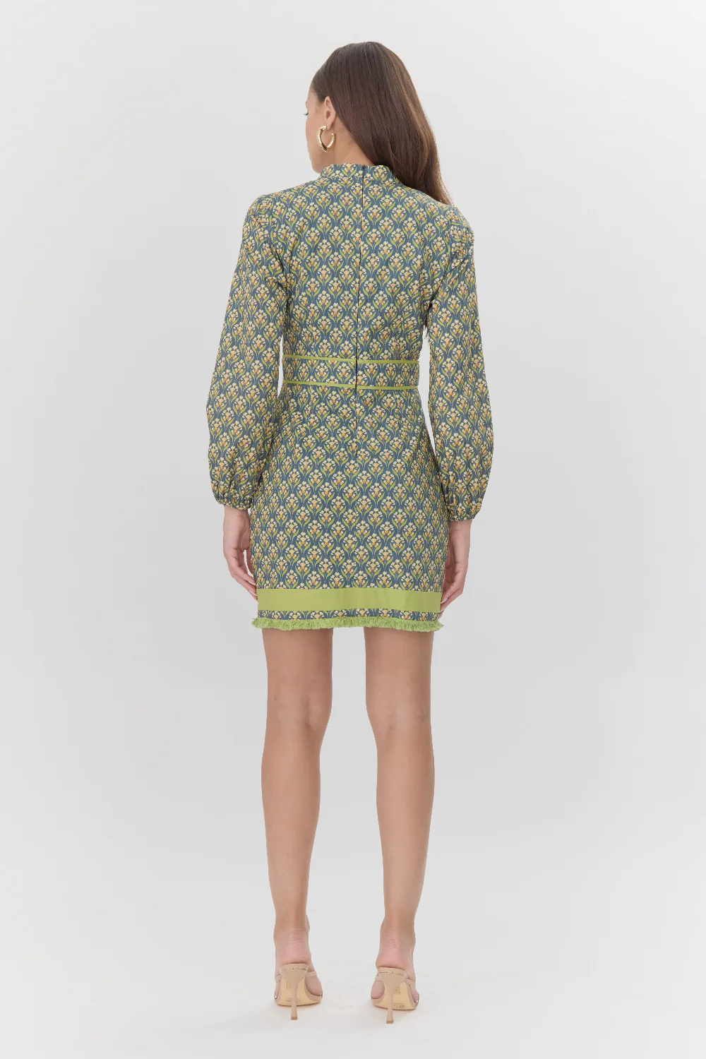 Alara Mandarin Collar Mini Dress - Image 5