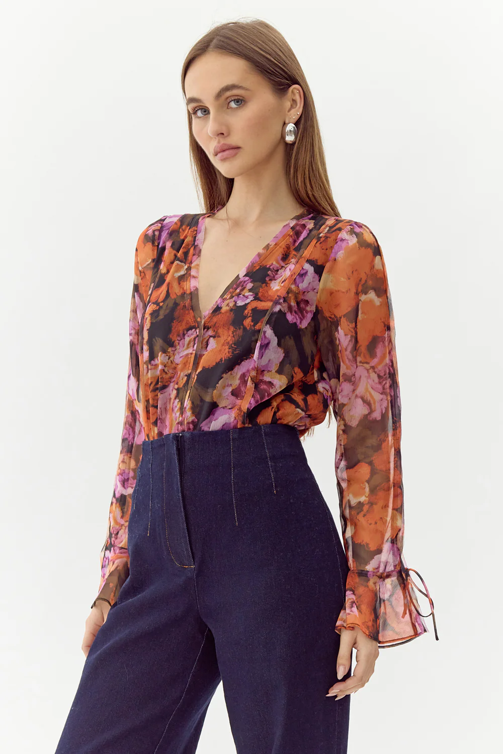 Aliana Chiffon Bodysuit - Image 3