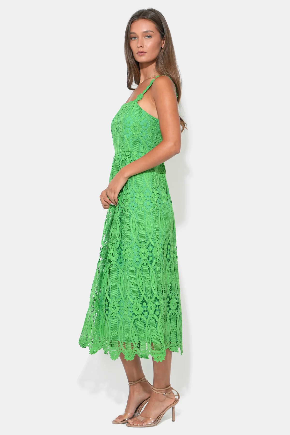 Alice Strap Lace Midi Dress - Image 3