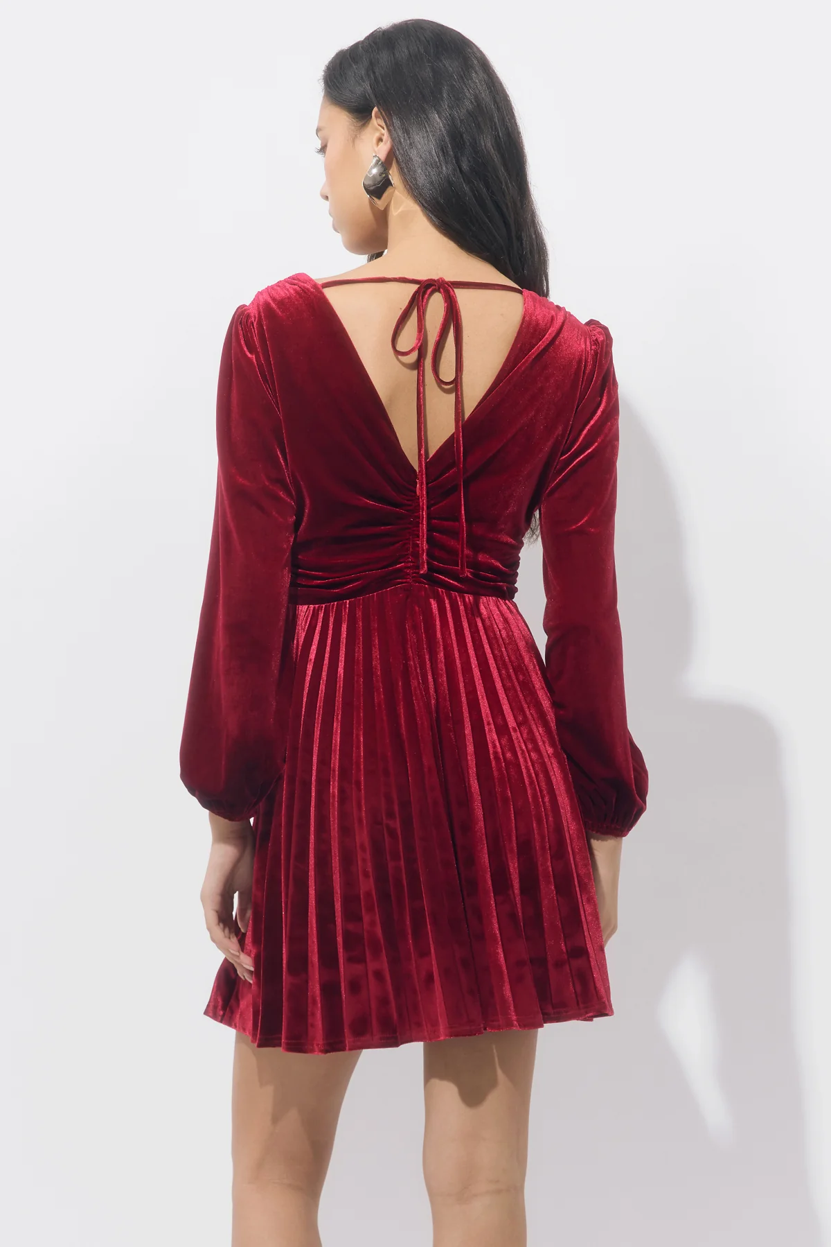 Amaree Pleated Mini Dress - Image 2