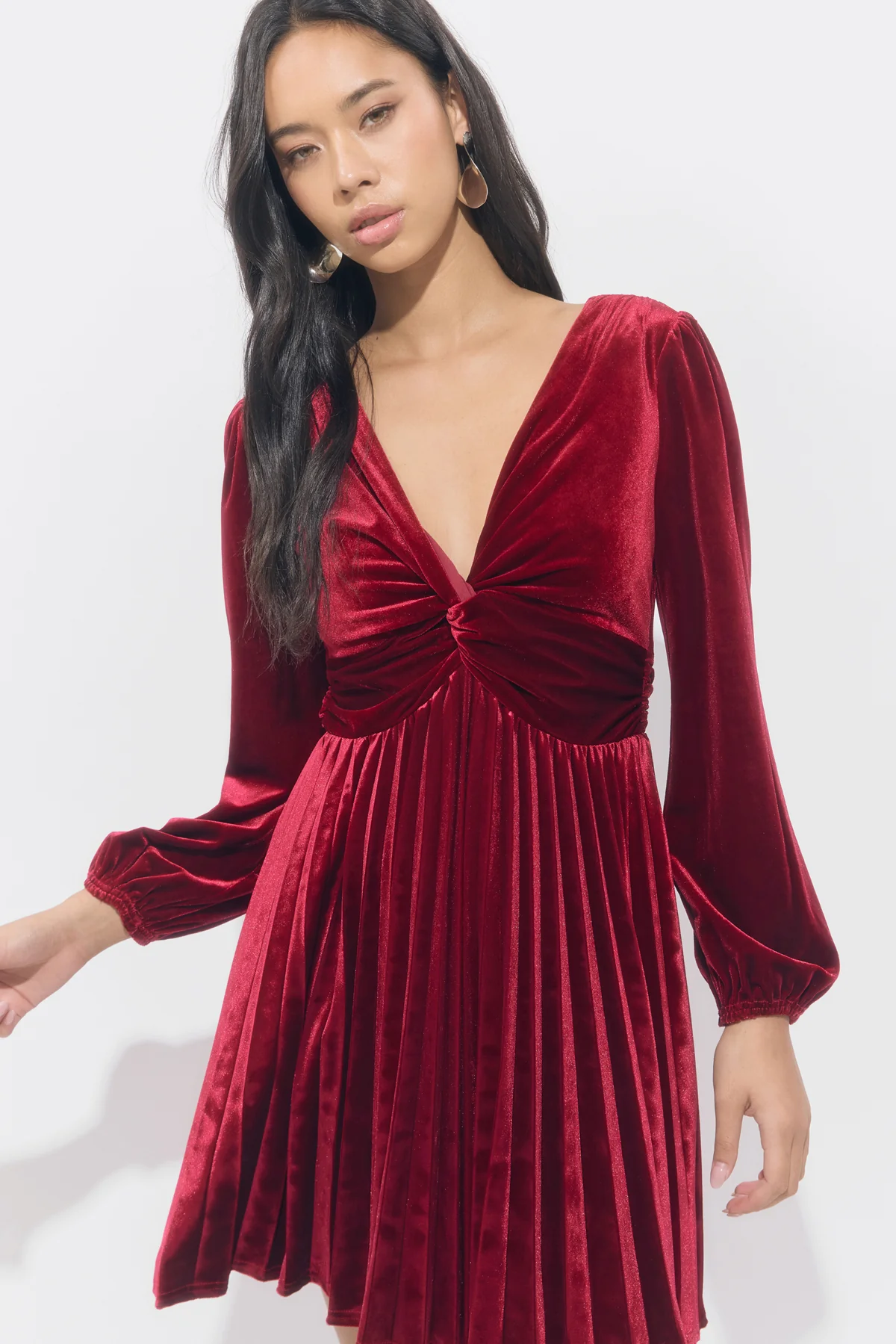 Amaree Pleated Mini Dress - Image 3