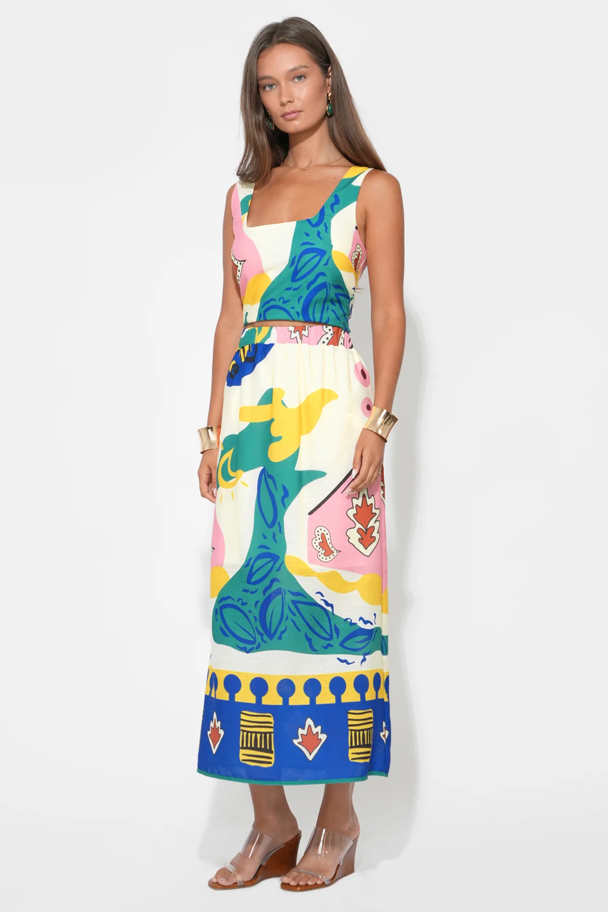 Annie Pull On Printed Skirt - Image 3