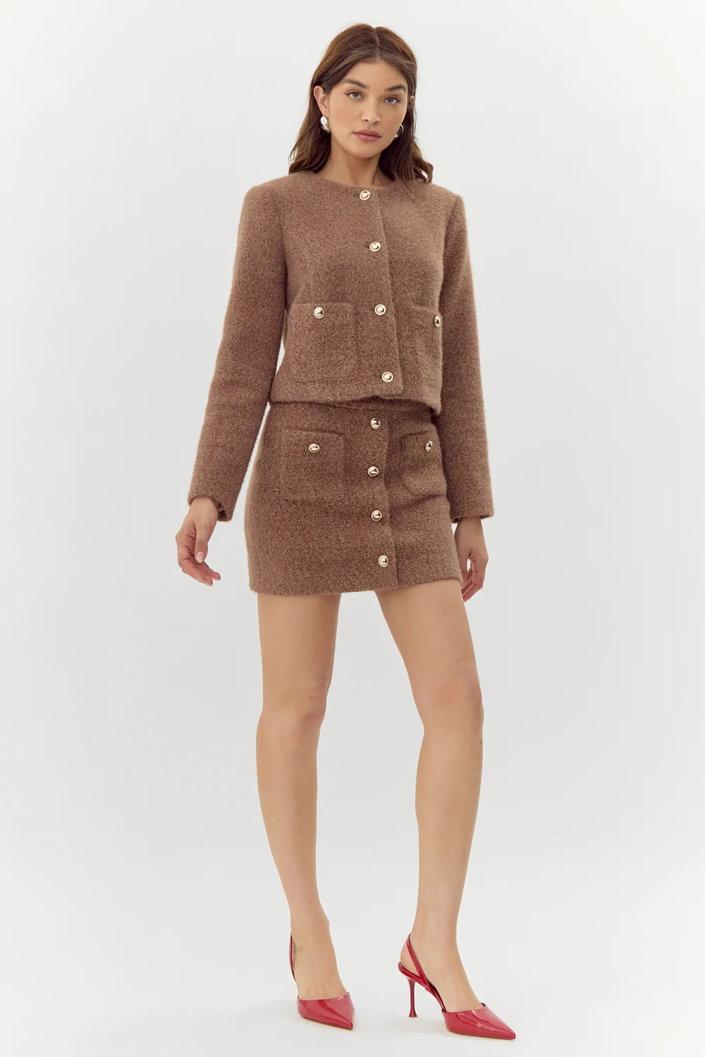 Ariel Brushed Mini Skirt - Image 6
