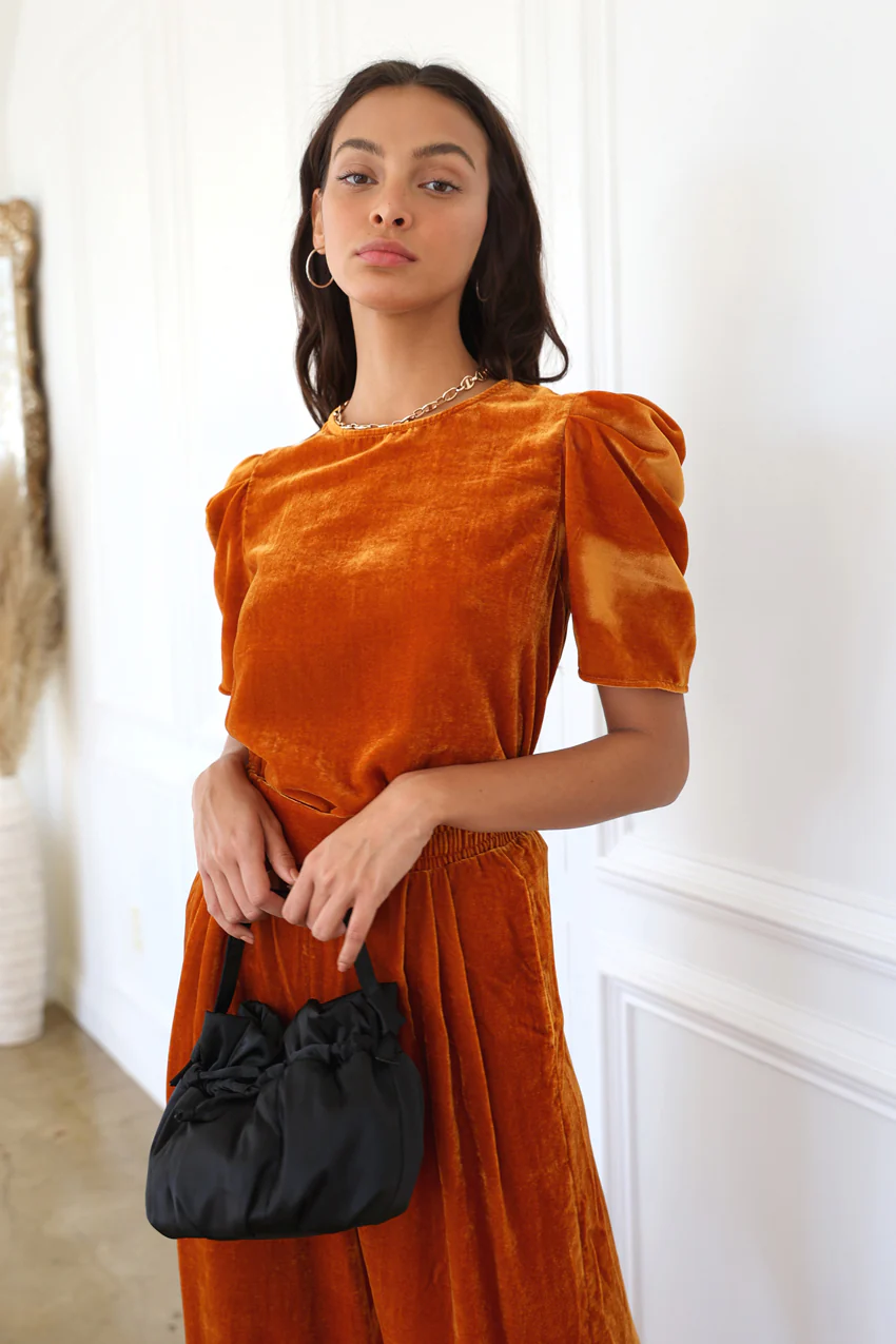 Ariel Wide Leg Velvet Pant - Image 2