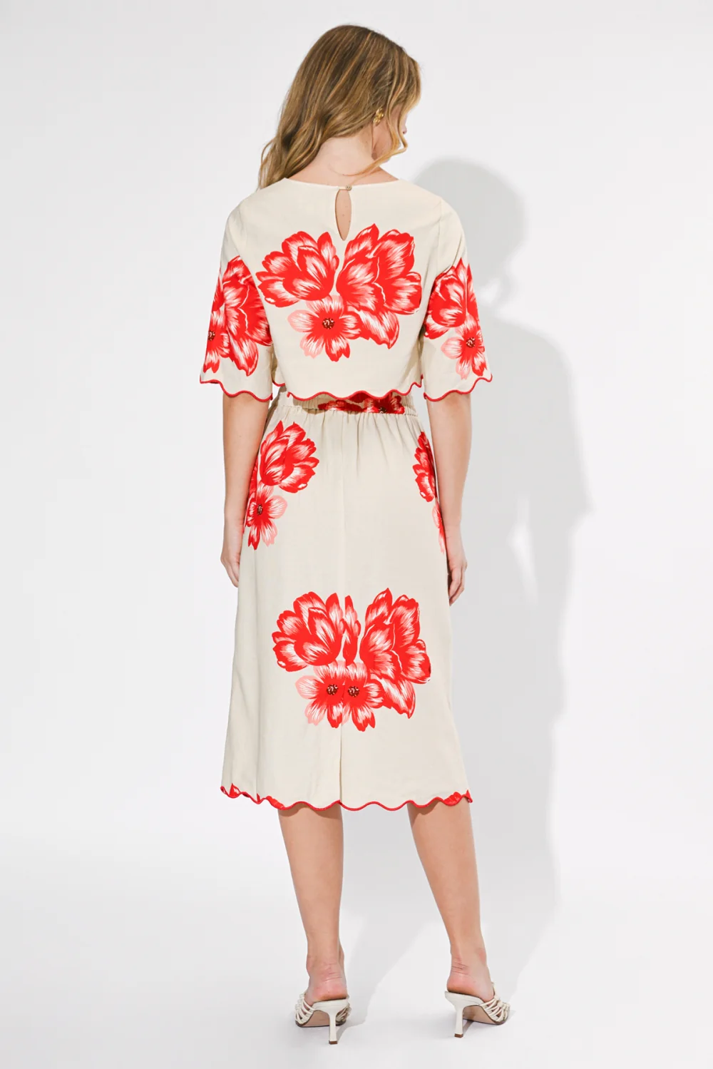 Ashley Scallop Printed Skirt - Image 4