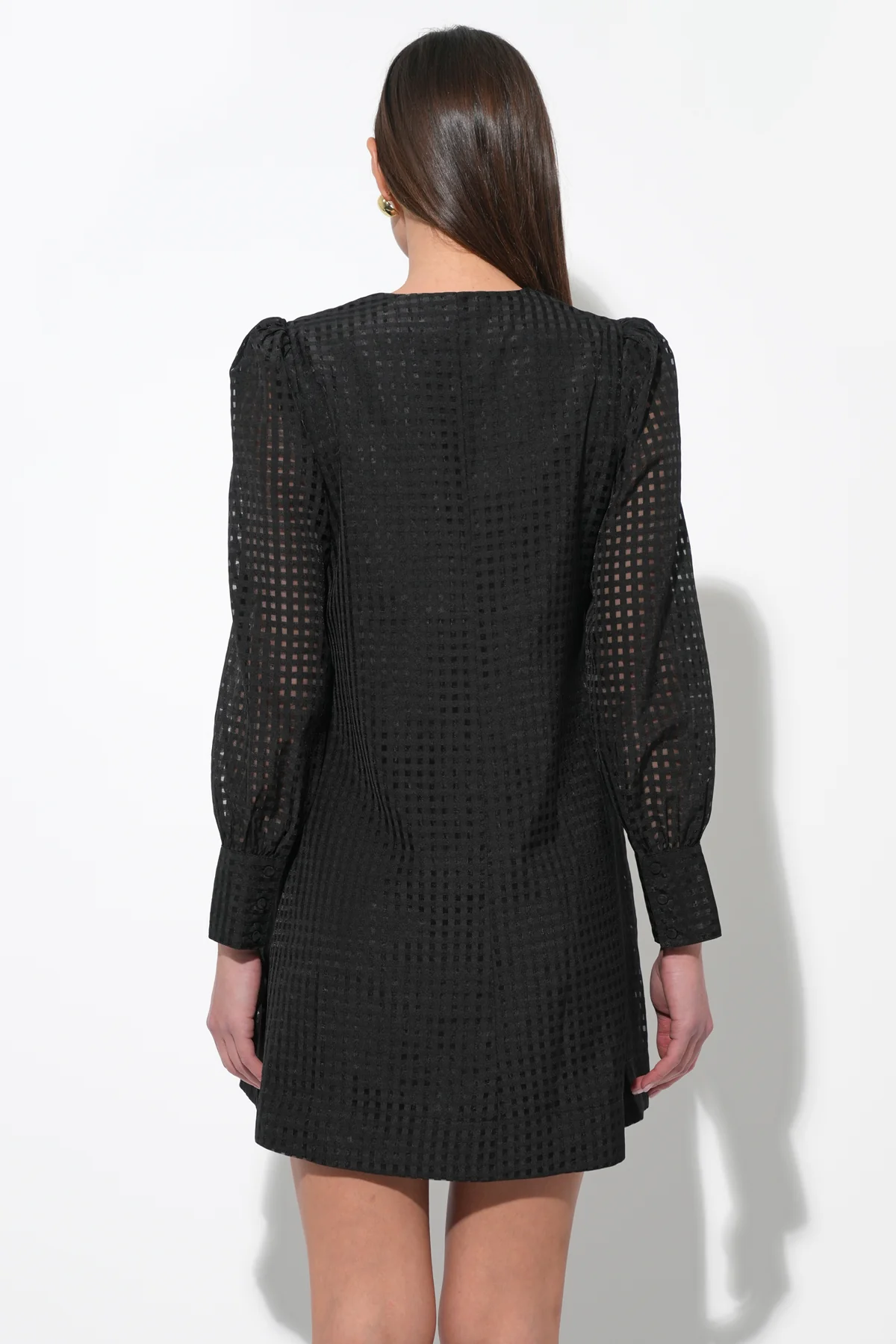 Ashley Seersucker Mini Dress - Image 4