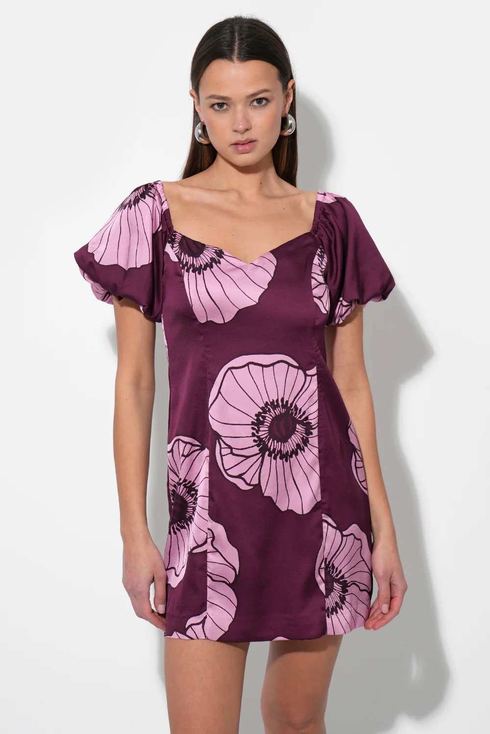 Aster Puff Sleeve Off Shoulder Mini Dress - Image 3