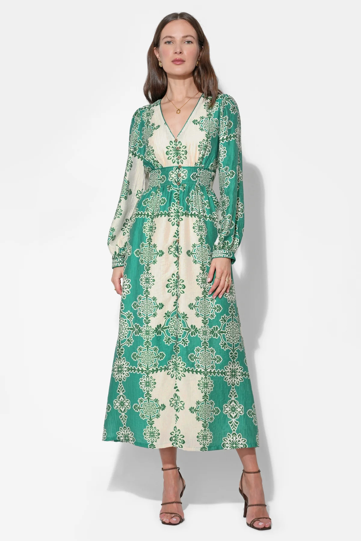 Athena V-Neck Maxi Dress