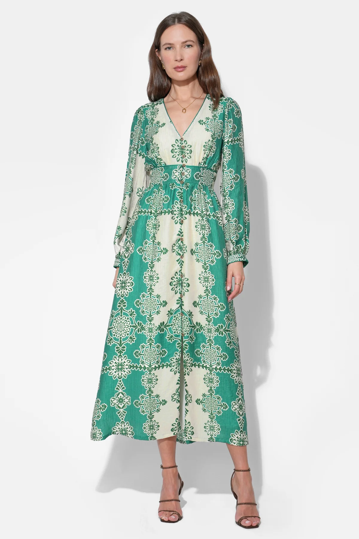 Athena V-Neck Maxi Dress - Image 2