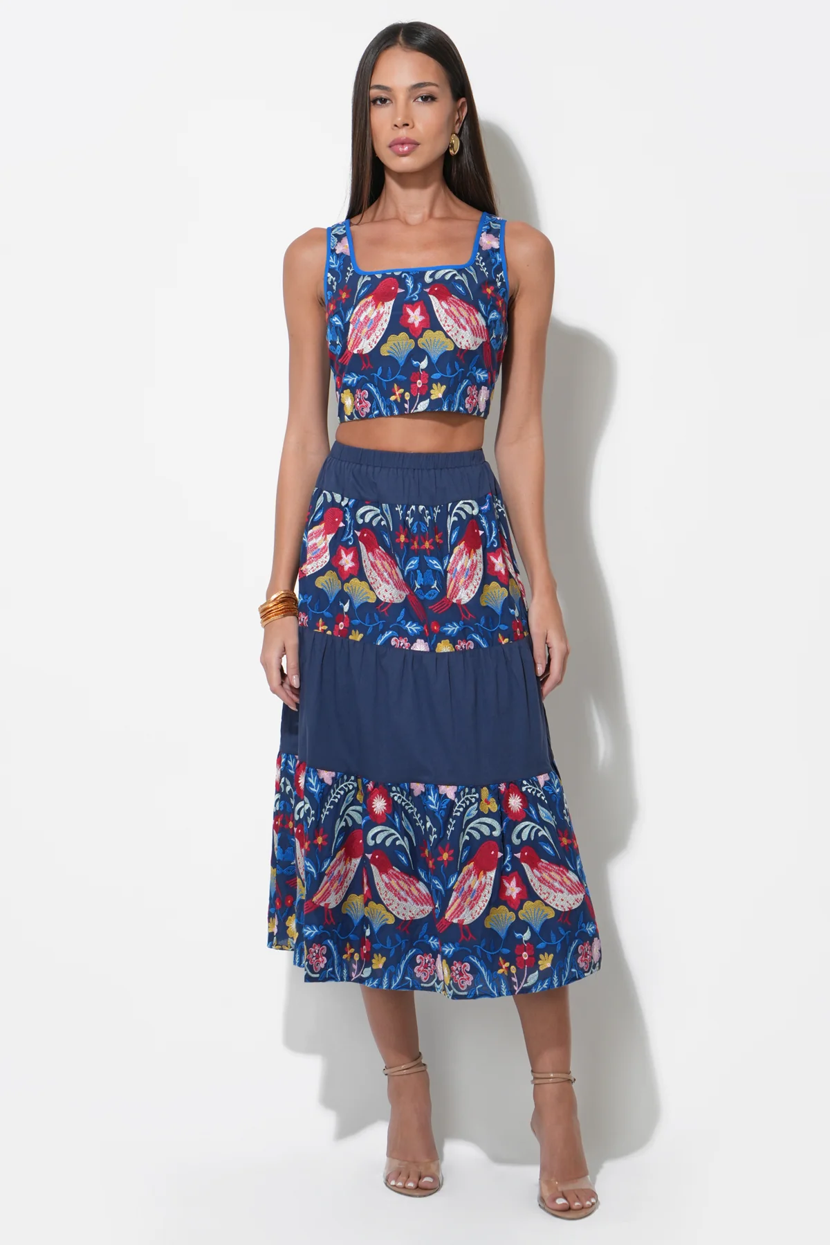 Beisha Cropped Embroidered Top - Image 4