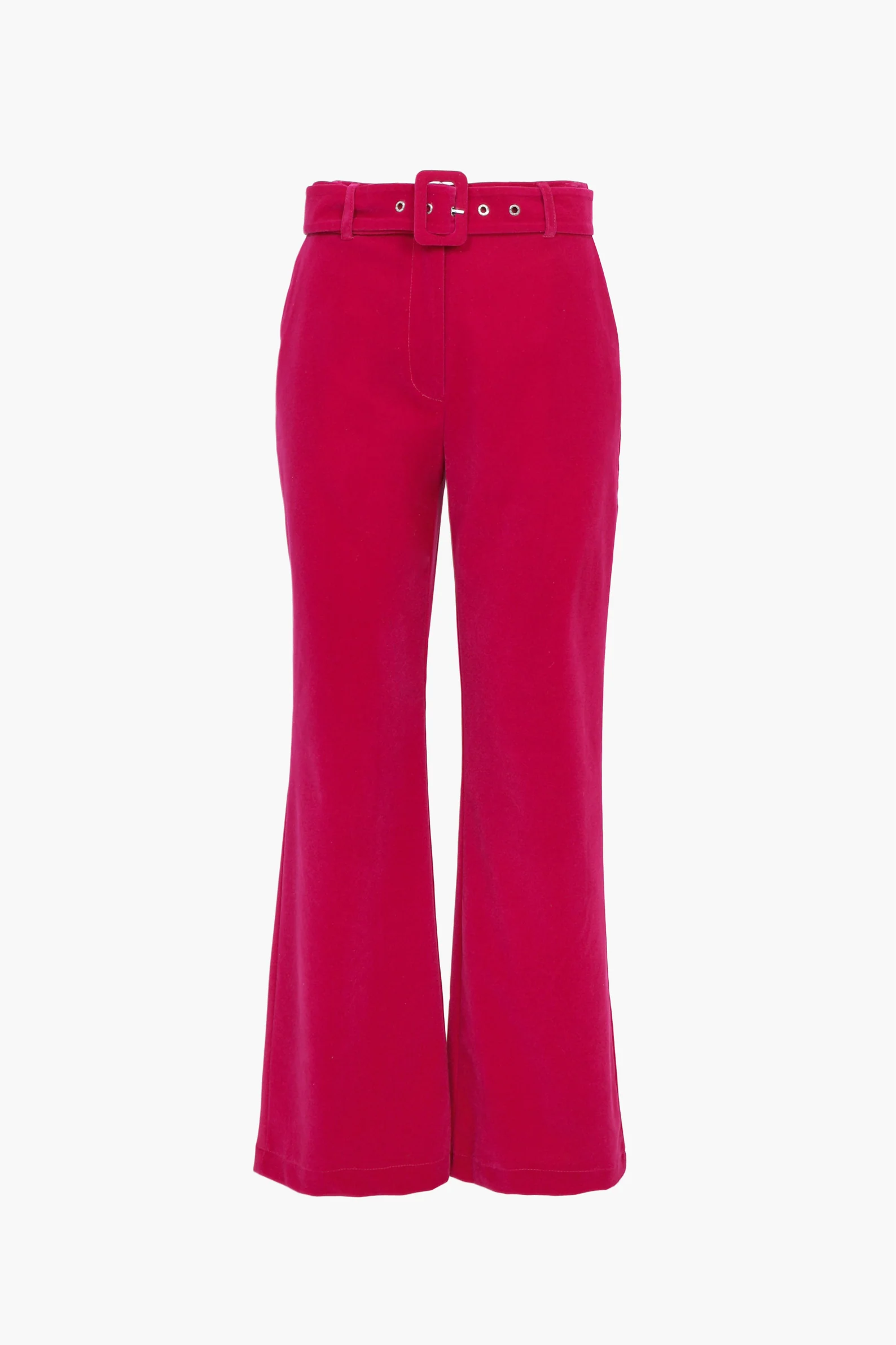 Bella Belted Velvet Trousers - Image 4