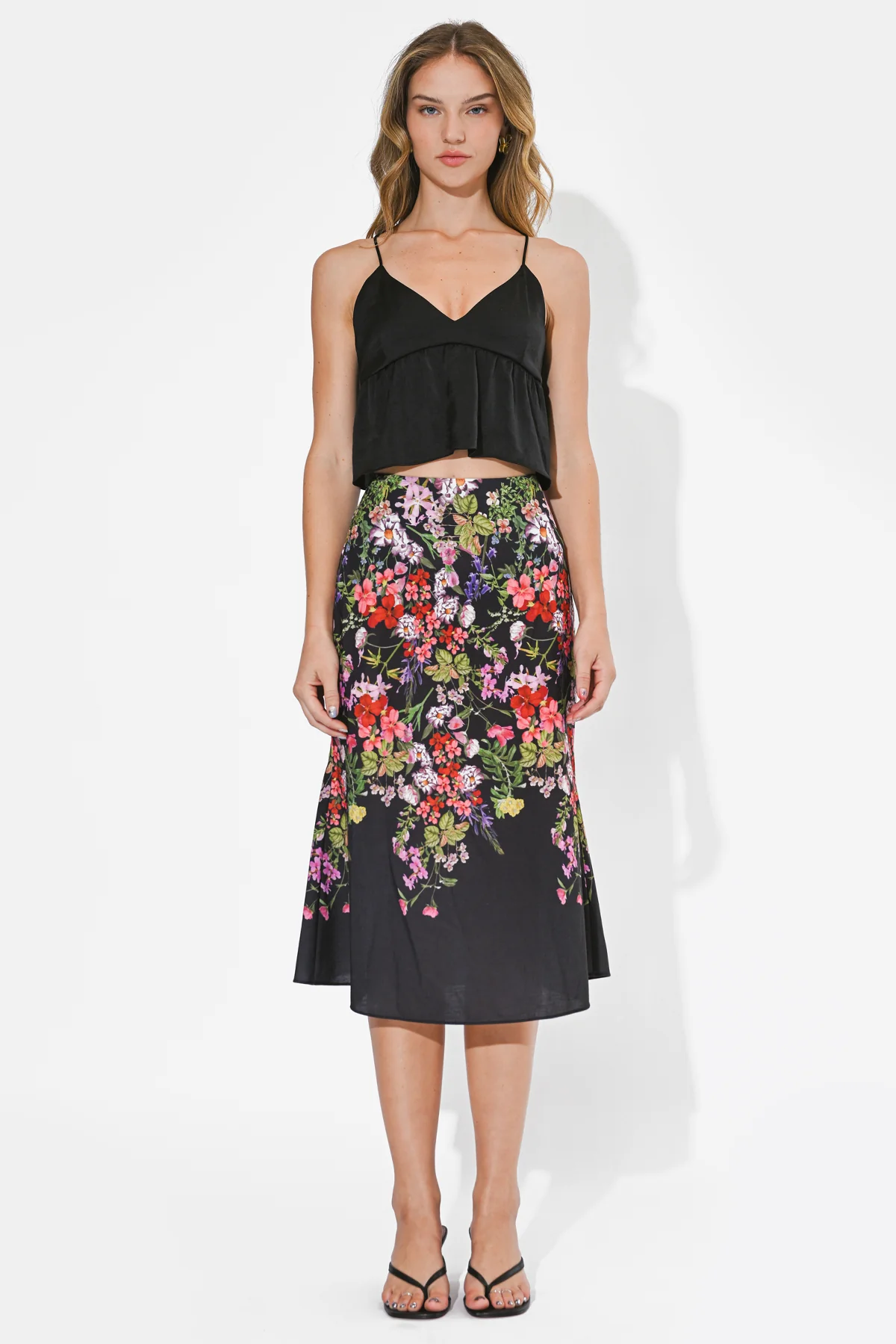 Belle Floral Print Skirt - Image 4