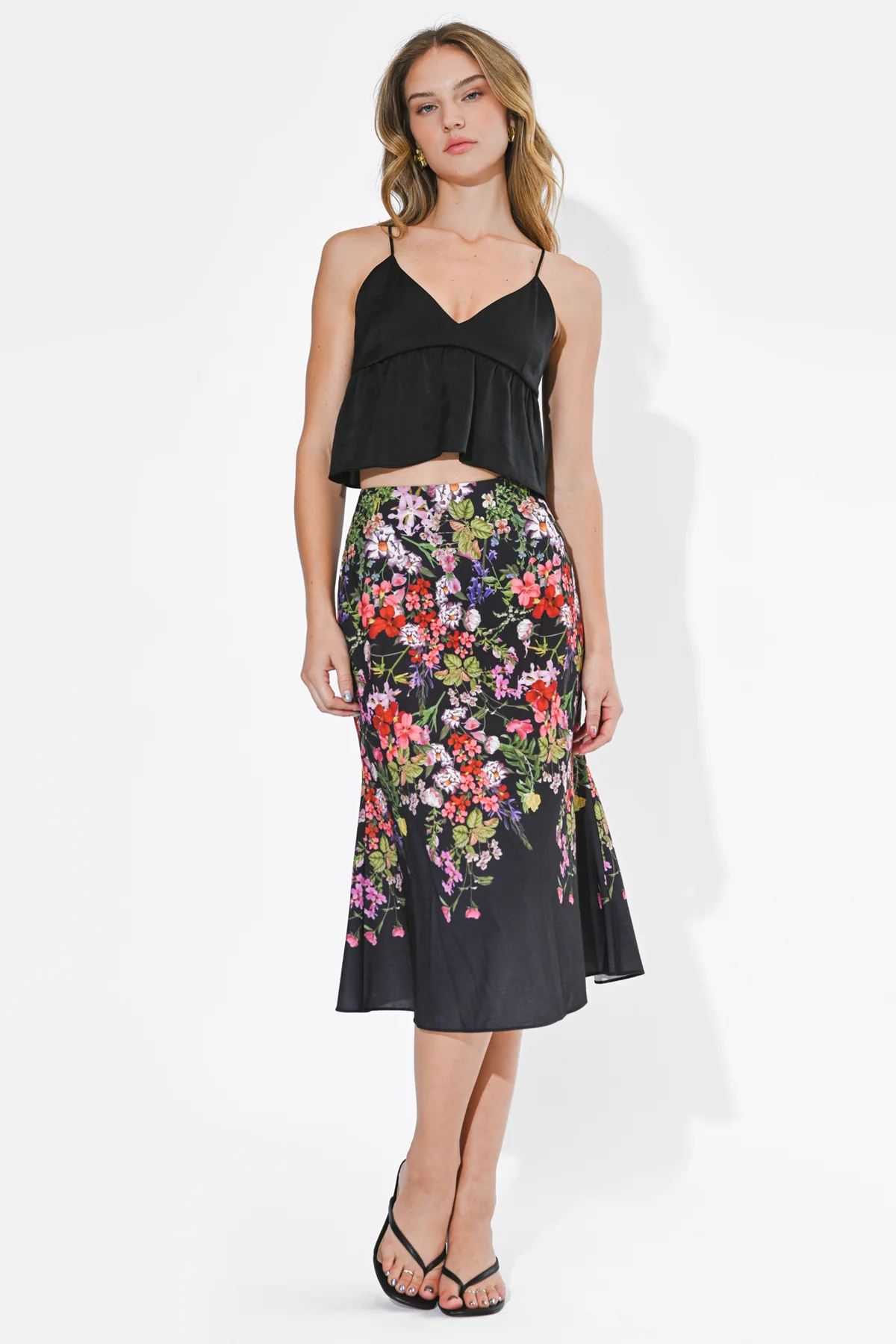 Belle Floral Print Skirt - Image 5