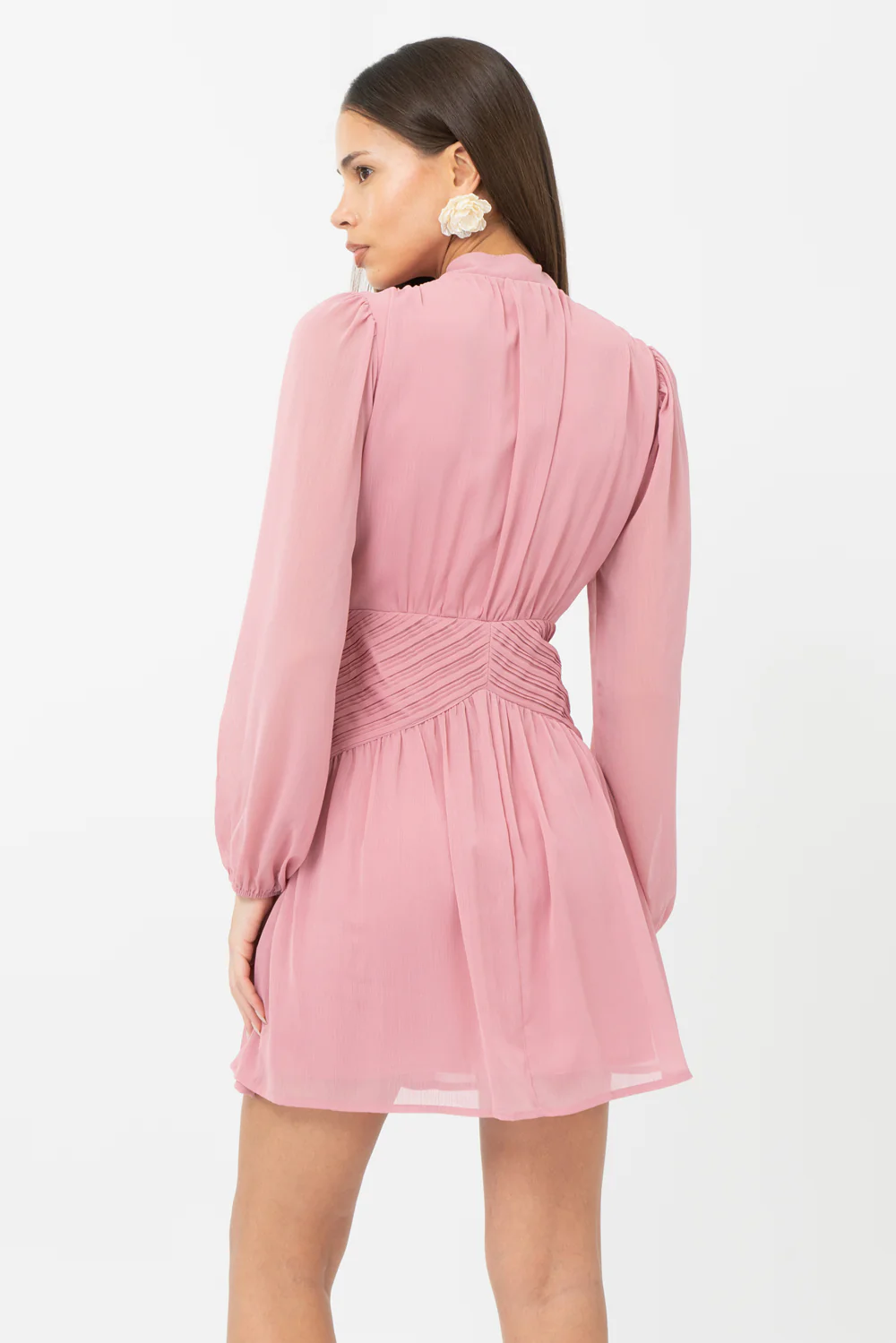 Betsy Neck Tie Mini Dress - Image 5