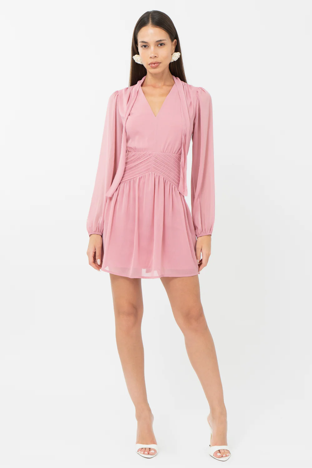 Betsy Neck Tie Mini Dress - Image 7