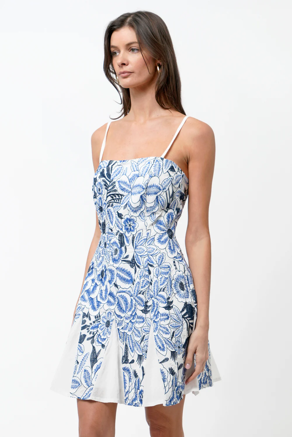 Bruan Fit and Flare Embroidered Mini Dress - Image 5