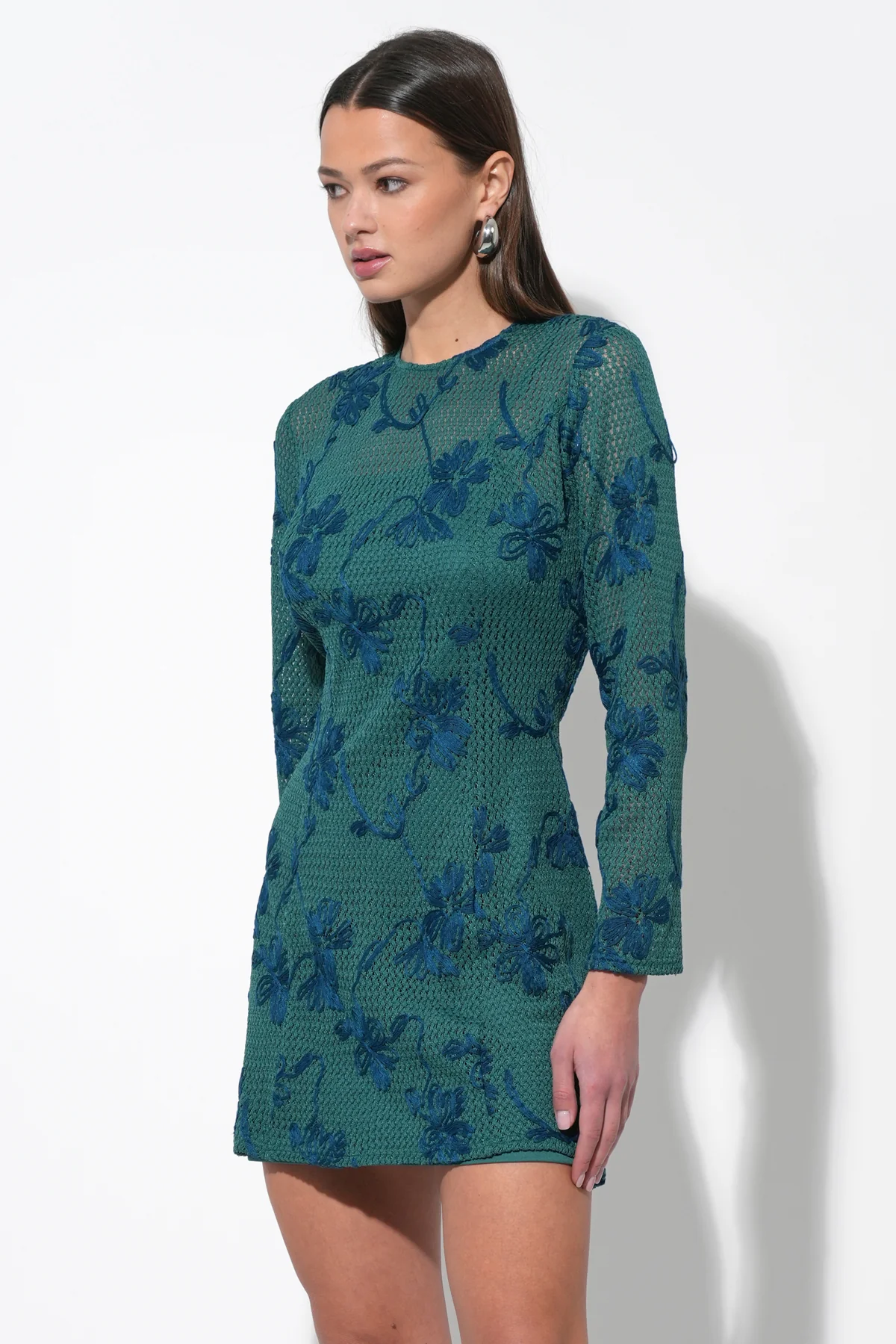Cheryl Crochet Lace Mini Dress - Image 3
