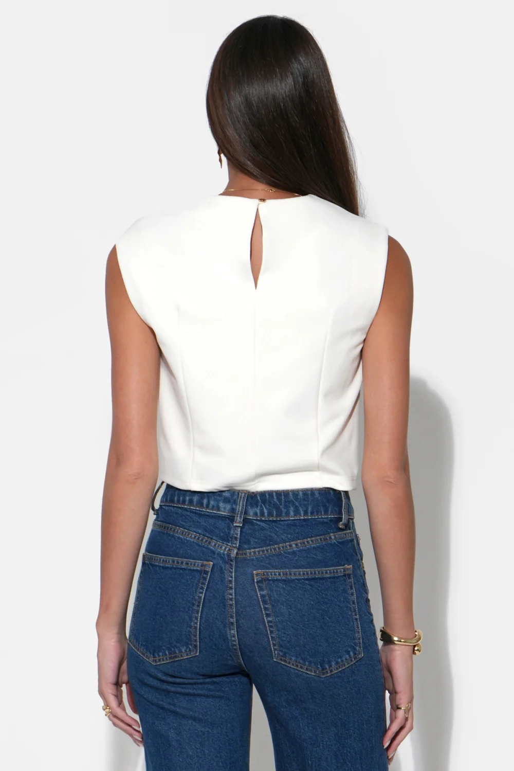 Delilah Asymmetric Neck Top - Image 3
