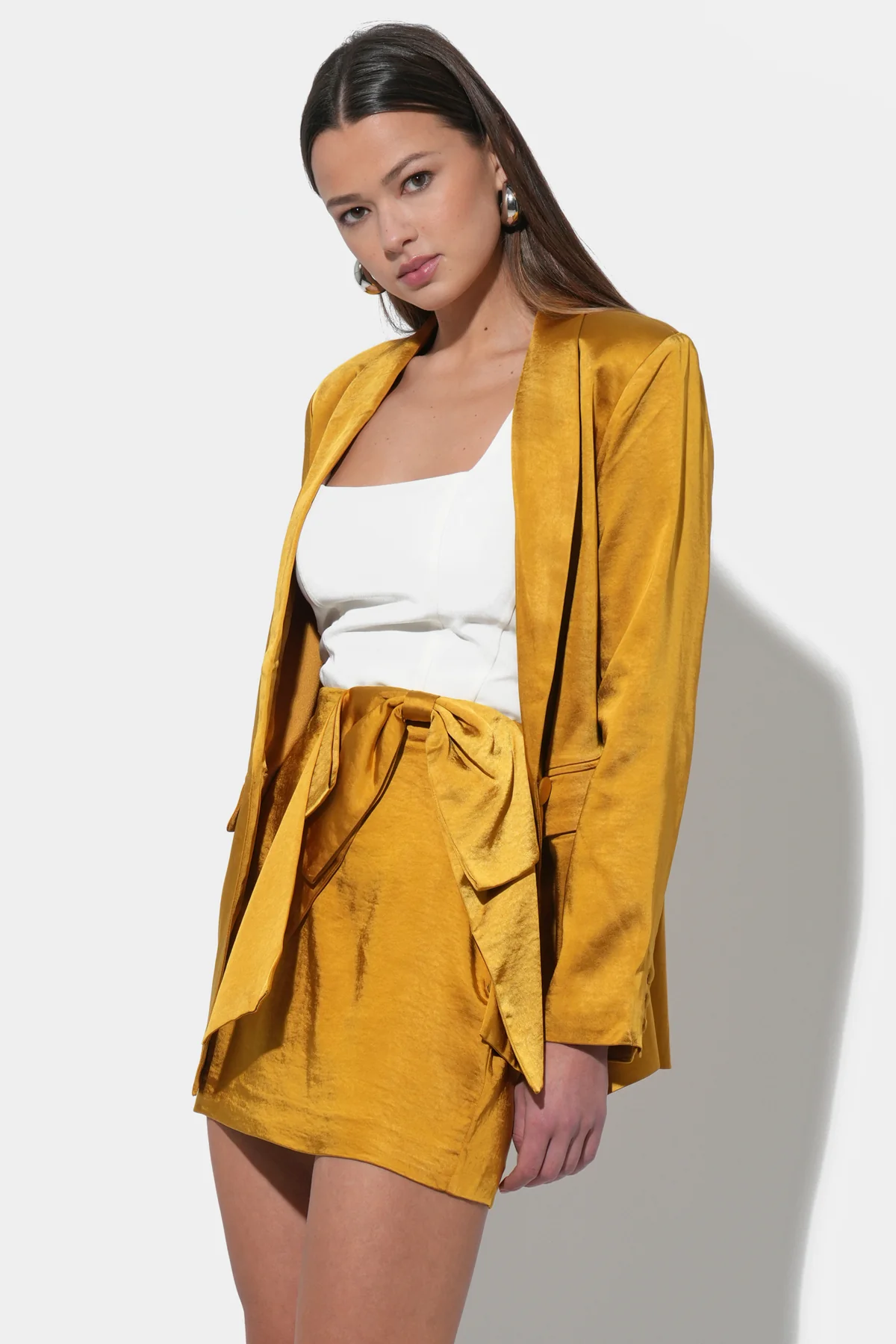Delilah Satin Blazer - Image 3