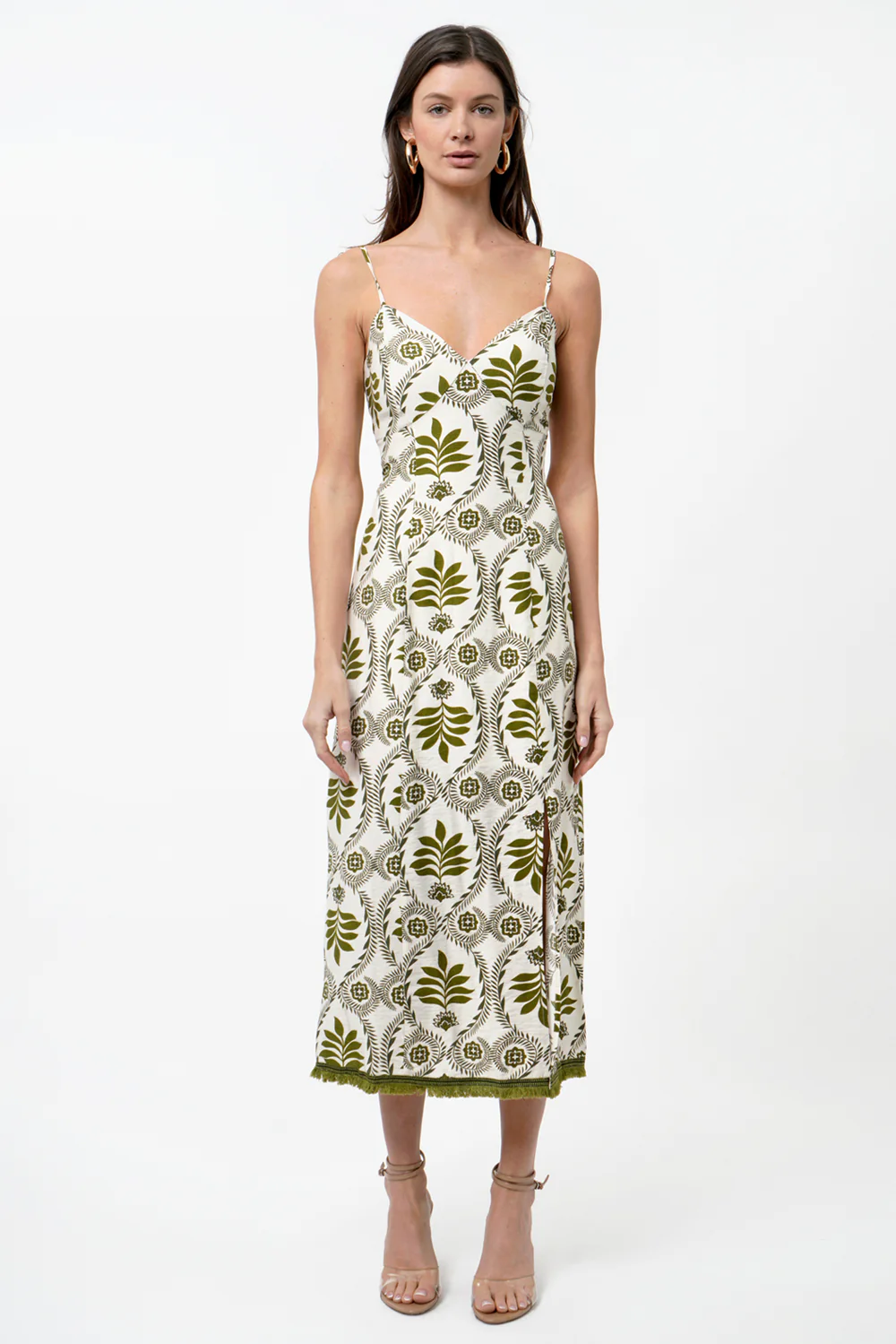 Denna Printed Slip Dress with Tie Back - Image 4