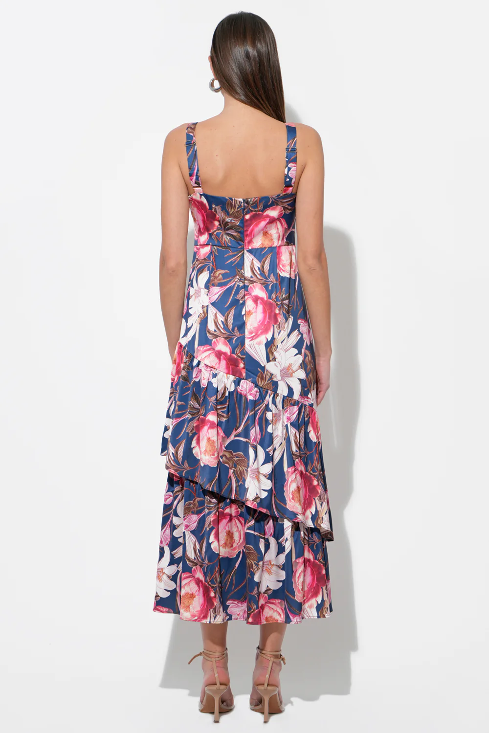 Dione Ruffled Tiered Midi Dress - Image 4
