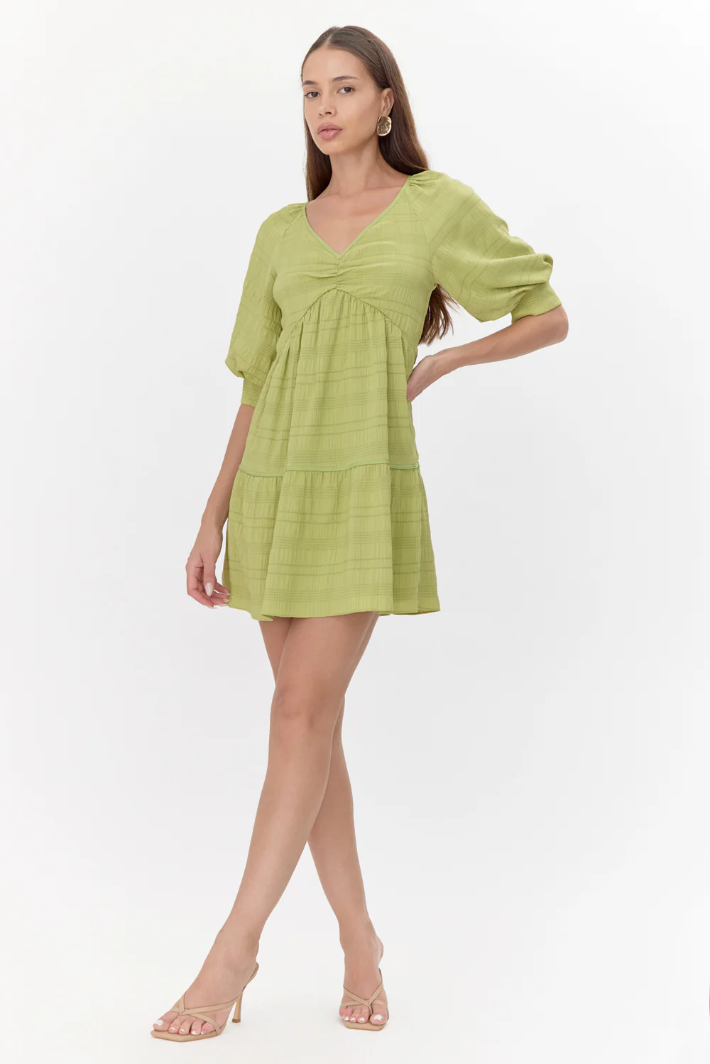 Dolores Textured Mini Dress - Image 5