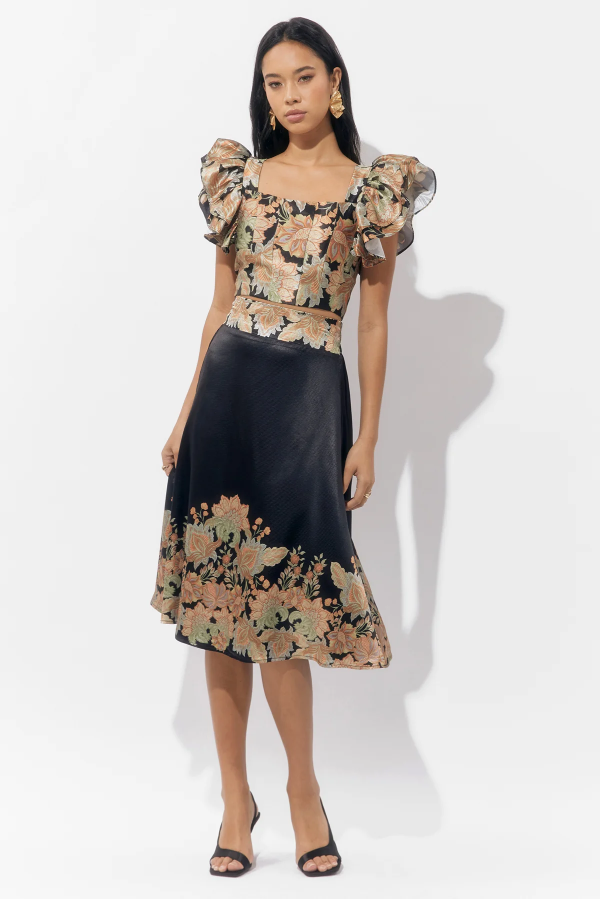 Donis Border Print Maxi Skirt - Image 3