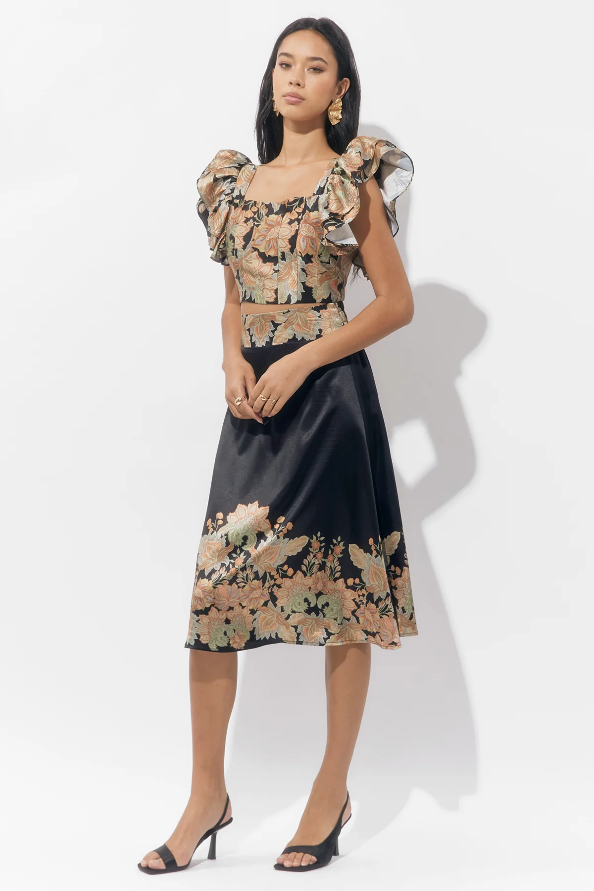 Donis Border Print Maxi Skirt - Image 5