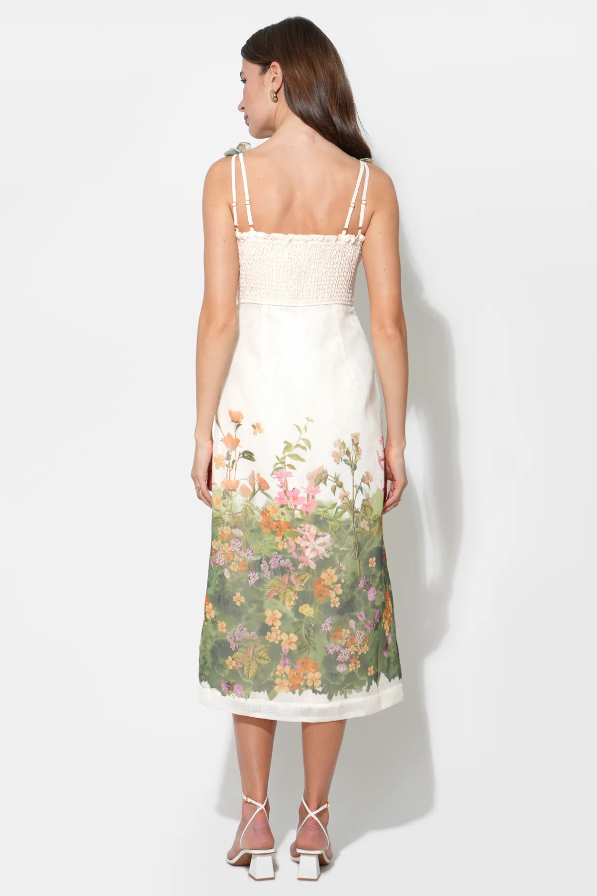 Eloise Braided Printed Floral Midi Dress - Image 2