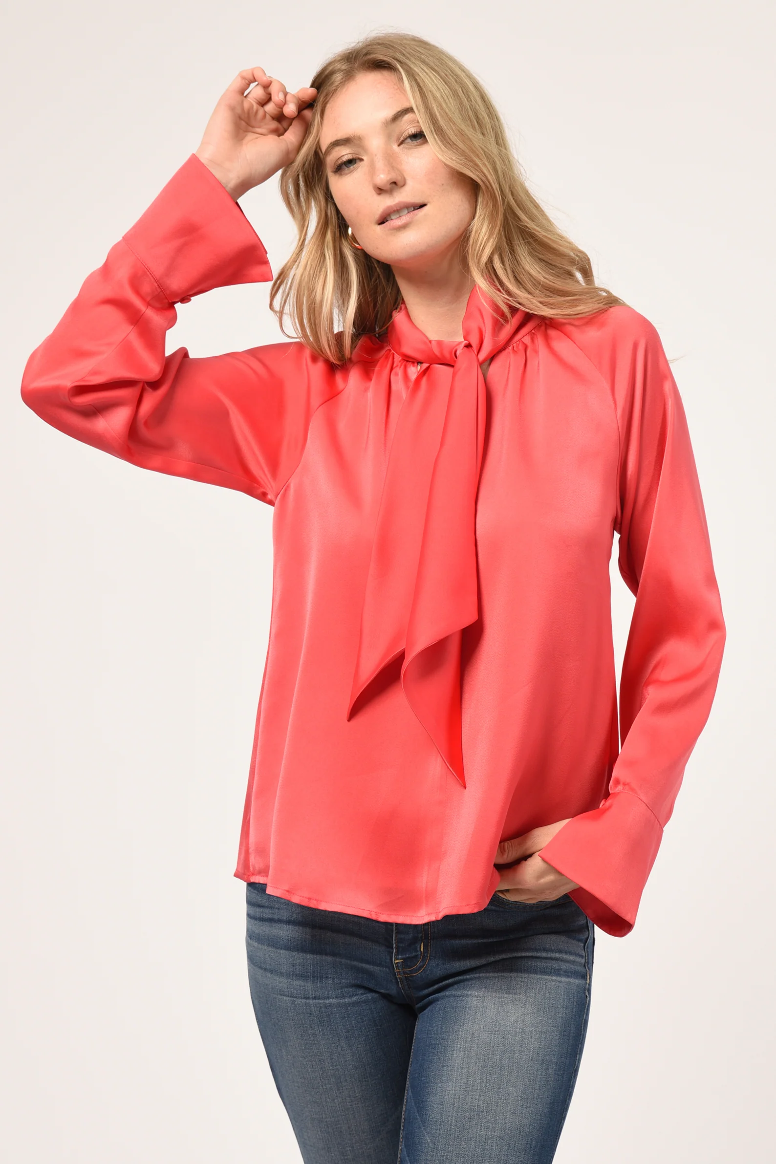 Erin Scarf Neck Blouse - Image 3