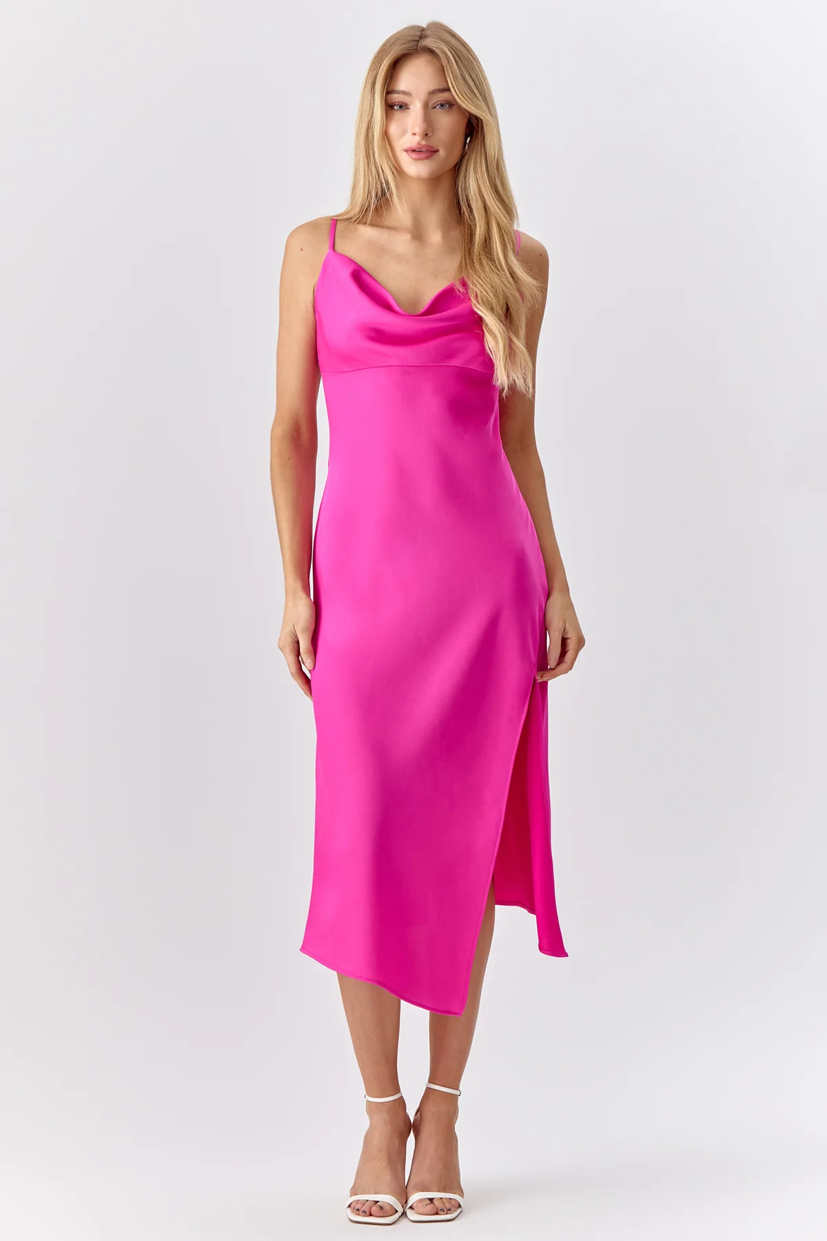 Faith Front Slit Slip Dress - Image 3