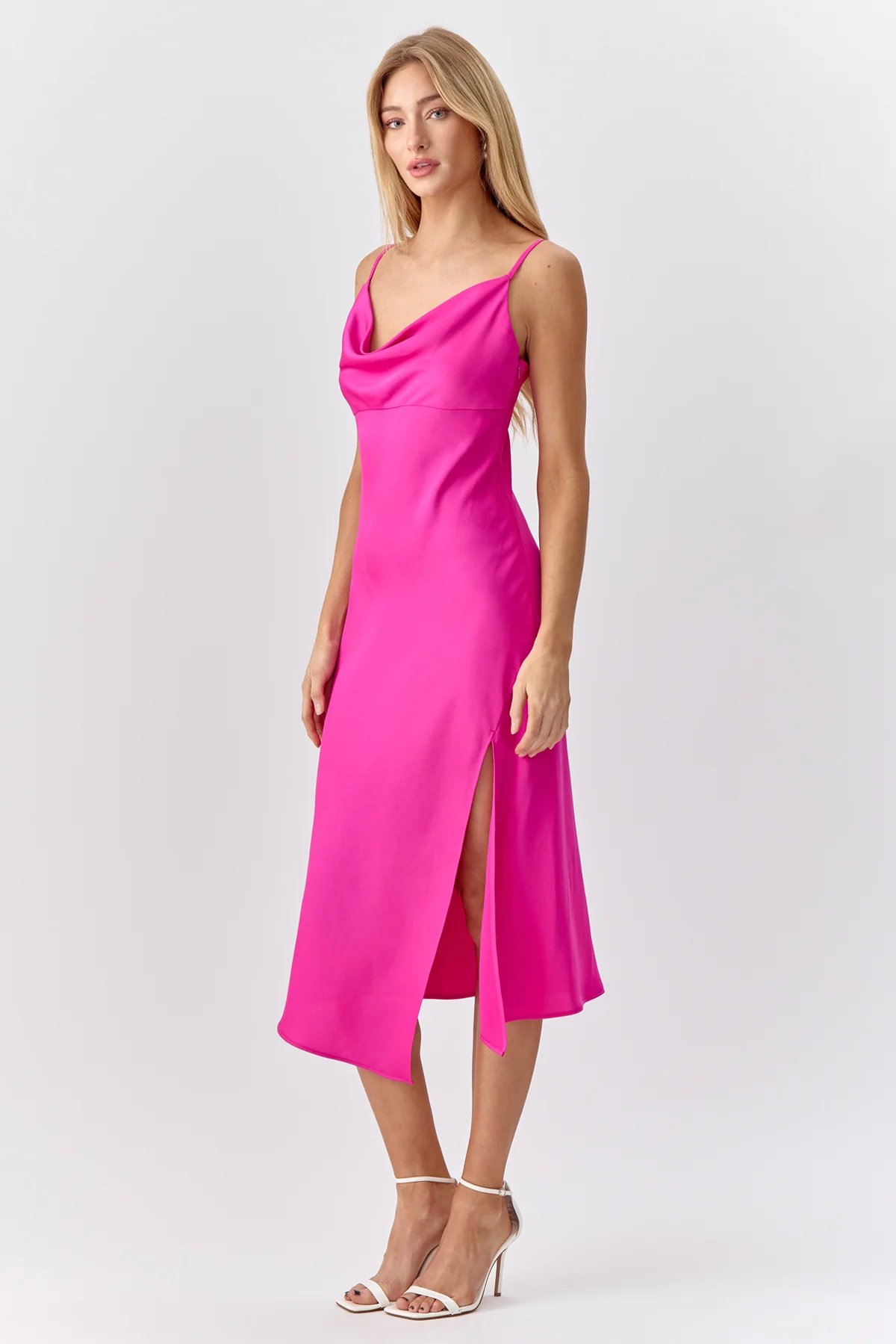 Faith Front Slit Slip Dress - Image 5