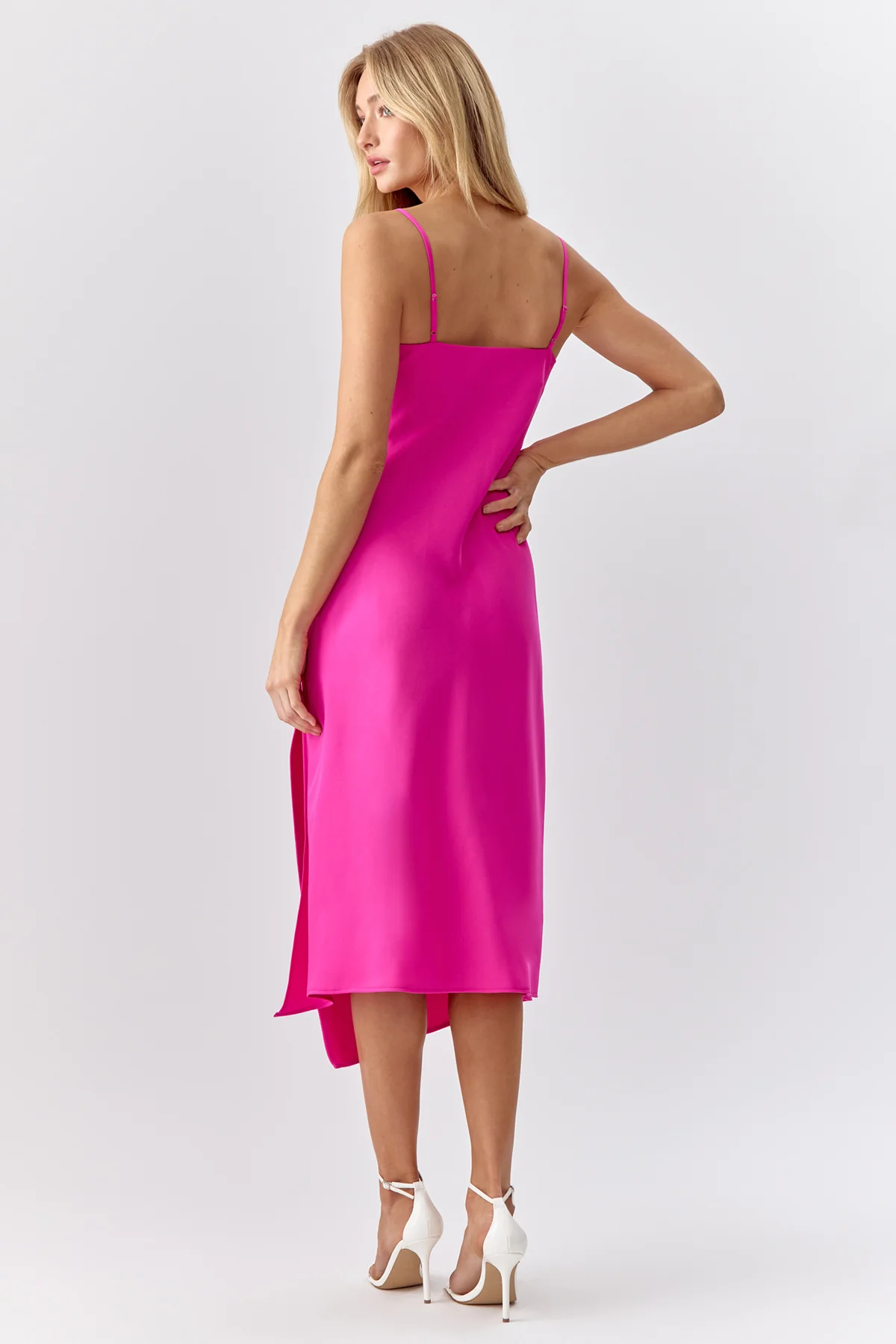 Faith Front Slit Slip Dress - Image 6