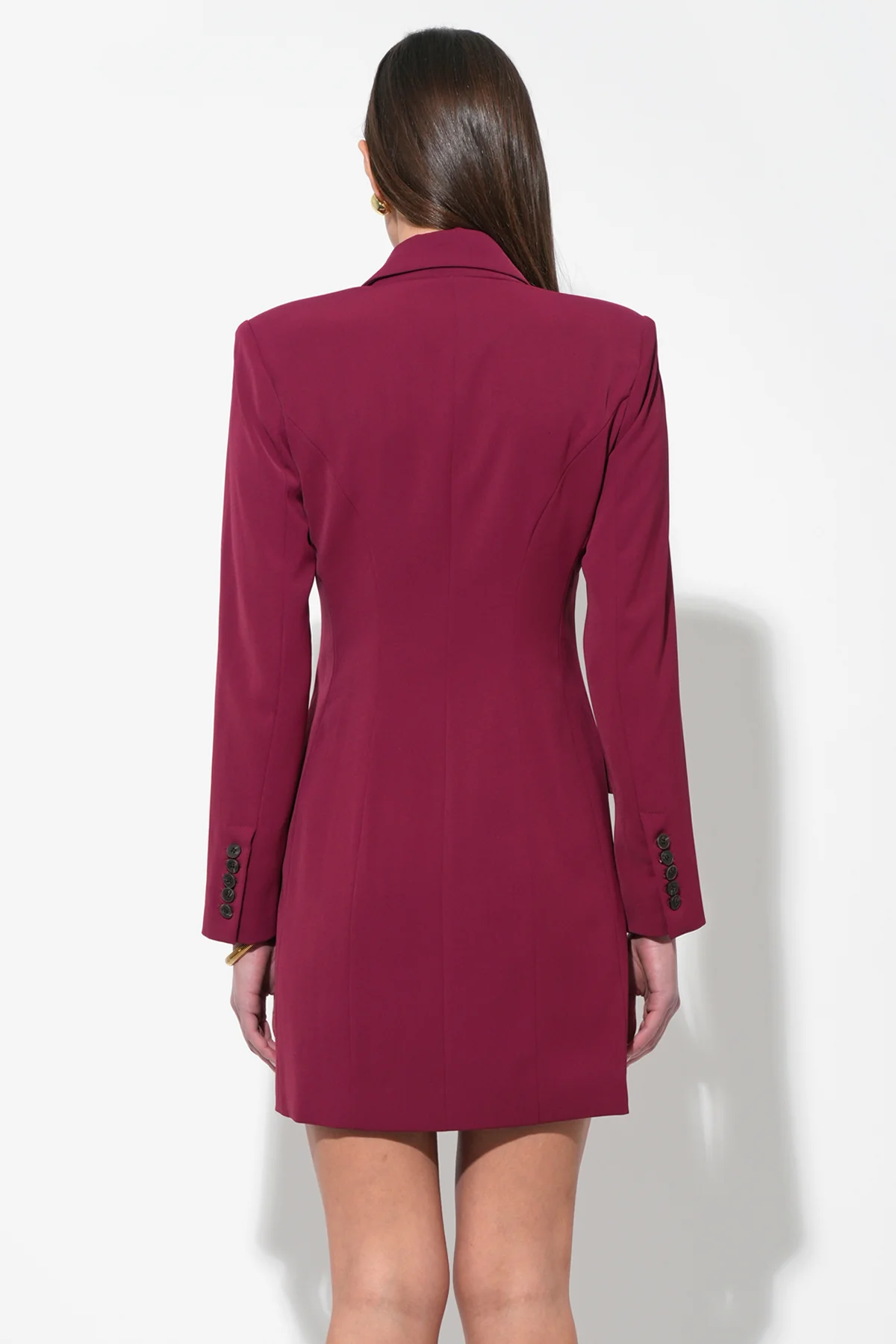 Felicia Pleated Front Blazer Dress - Image 4