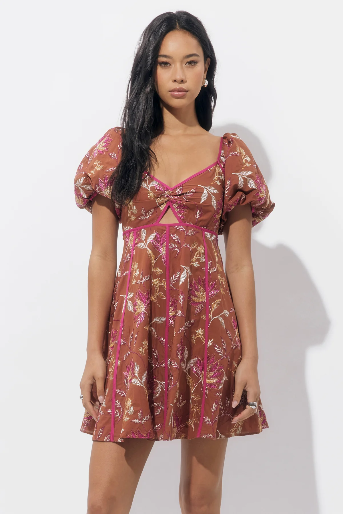 Fernanda Puff Sleeve Mini Dress - Image 5