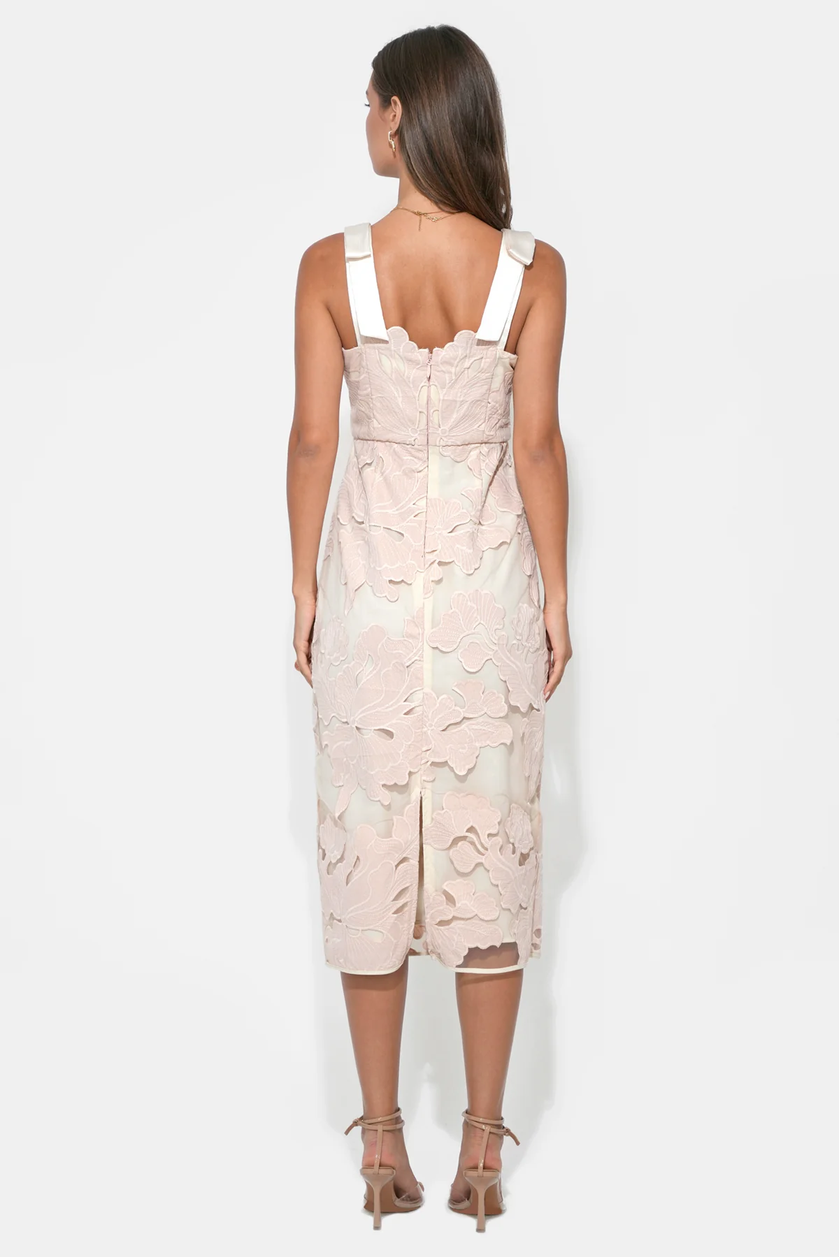 Gabriella Bow Straps Midi Dress - Image 3