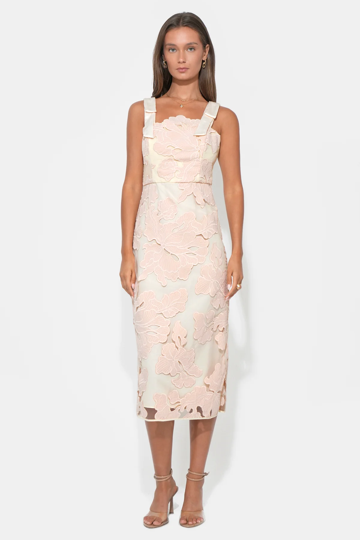 Gabriella Bow Straps Midi Dress - Image 4