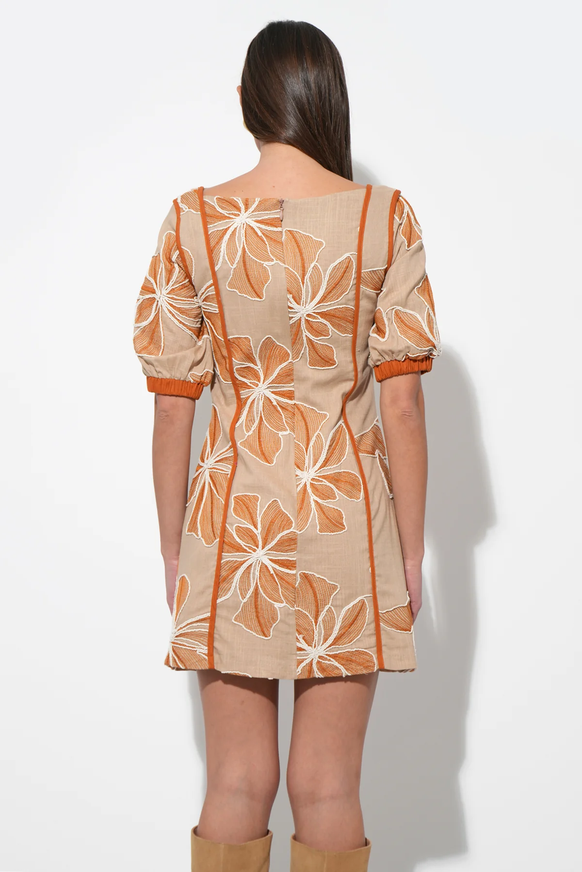 Grasiella Embroidered Mini Dress - Image 3