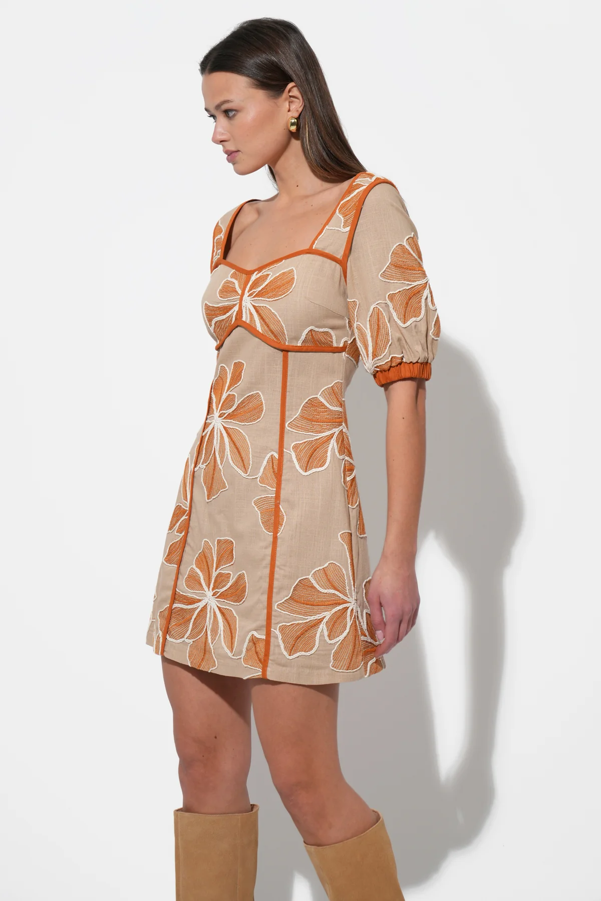 Grasiella Embroidered Mini Dress - Image 5