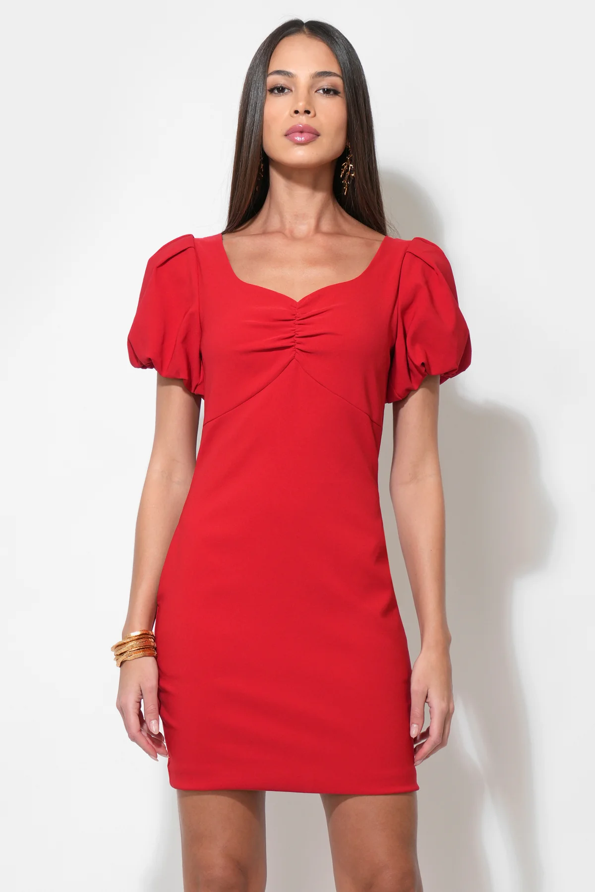 Hadley Bubble Sleeve Mini Dress - Image 4