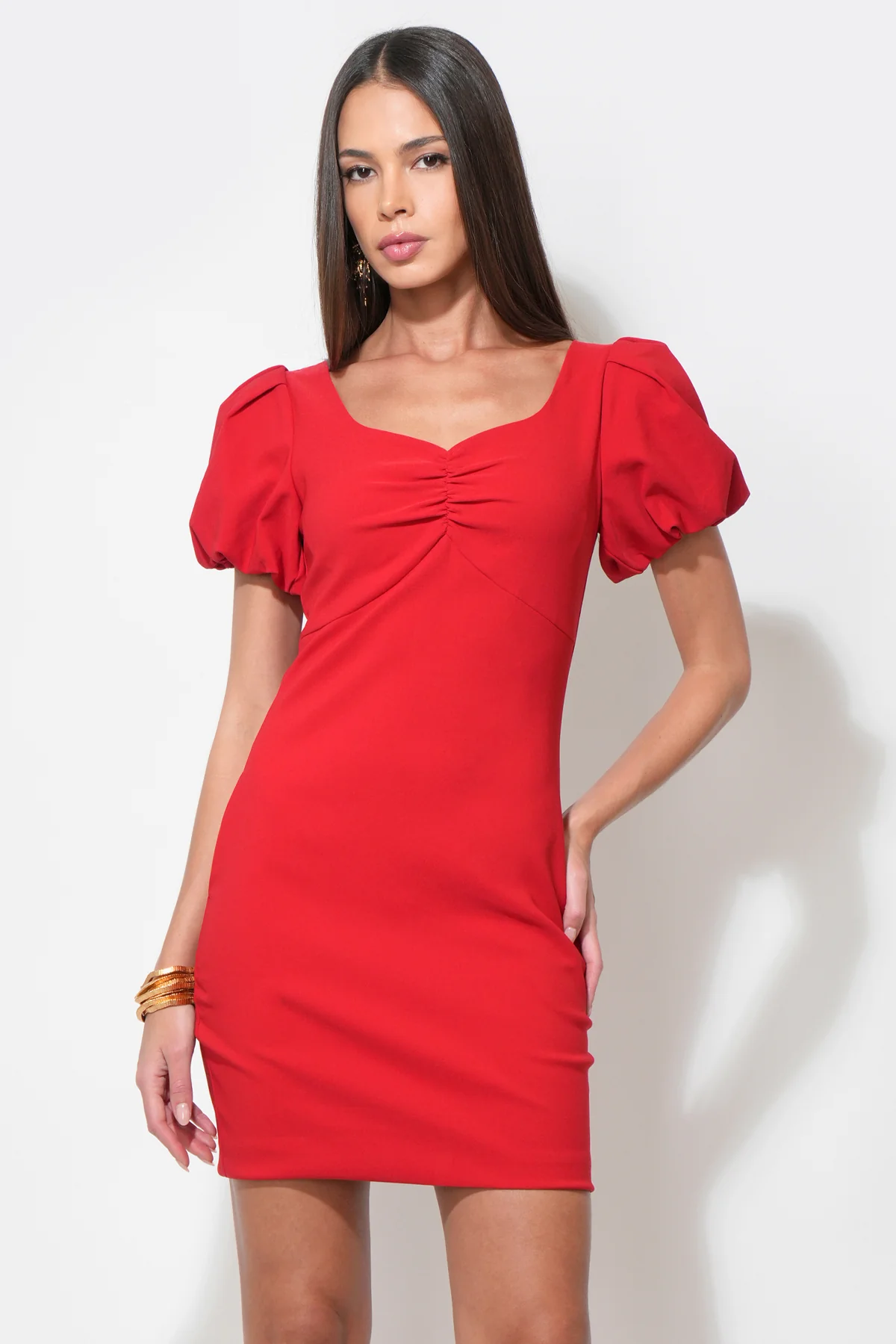 Hadley Bubble Sleeve Mini Dress - Image 5