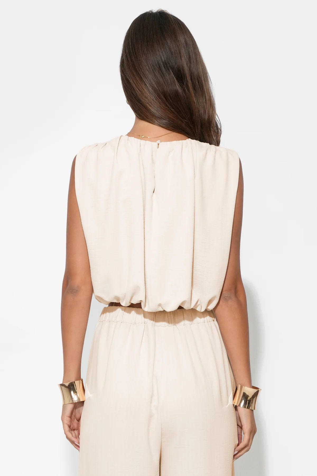 Hailey Bubble Textured Satin Top - Image 2