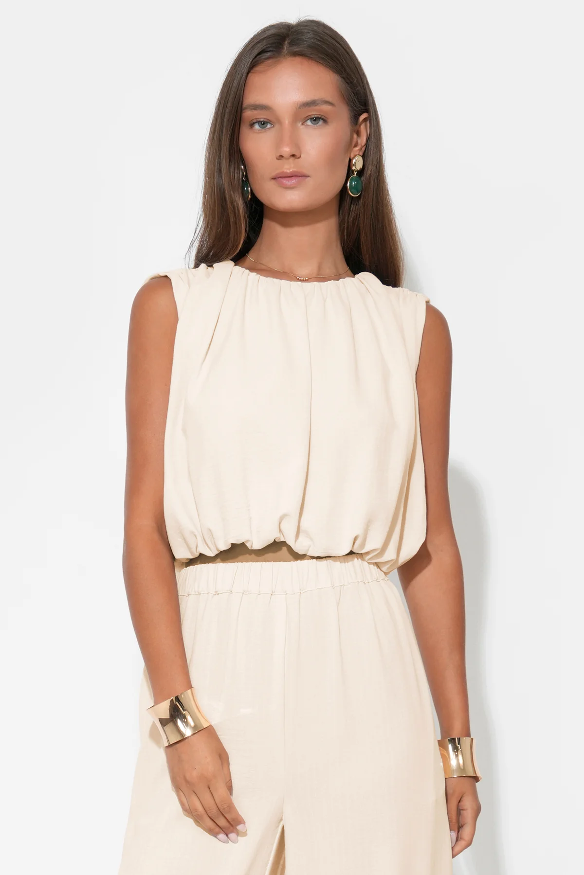 Hailey Bubble Textured Satin Top - Image 4