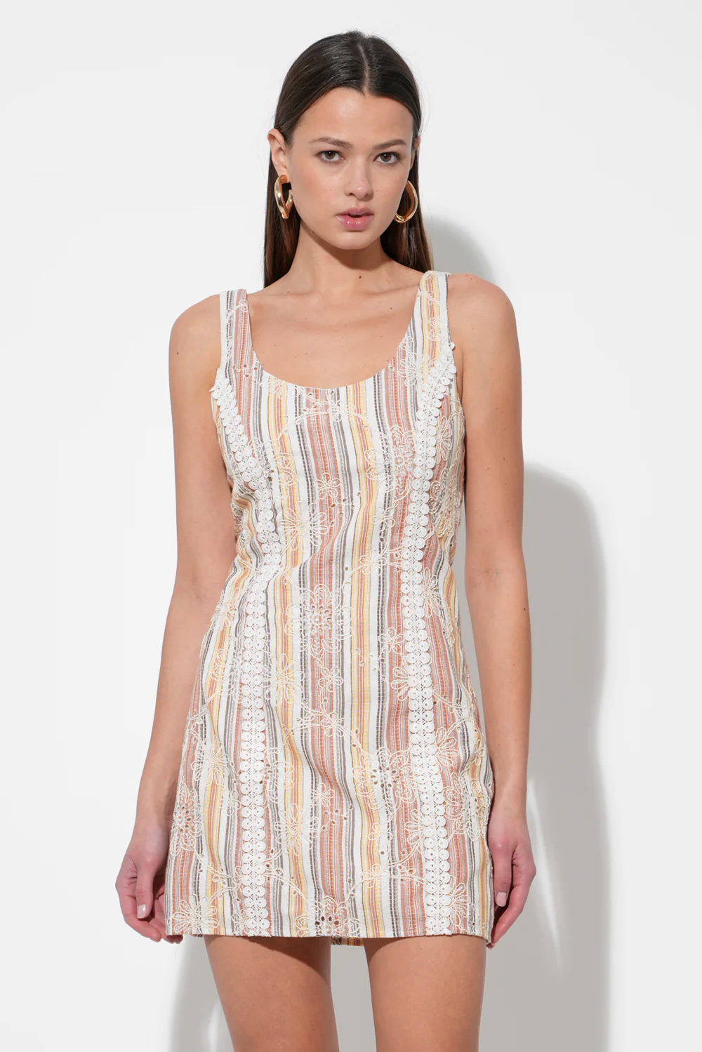 Jace Embroidered Mini Dress - Image 5