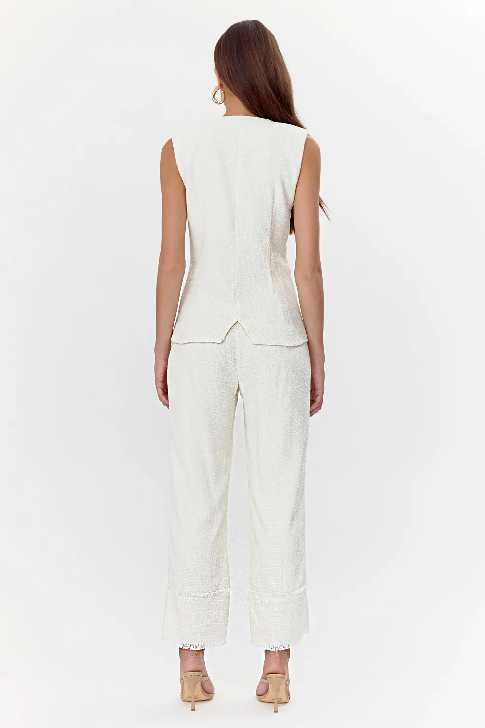 Jackie Tweed High Waist Trousers - Image 3
