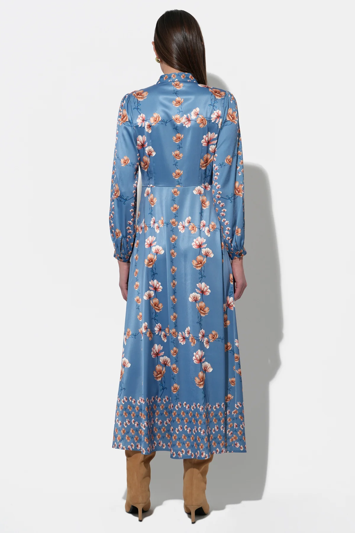 Jailyn Button Front Midi Dress - Image 4
