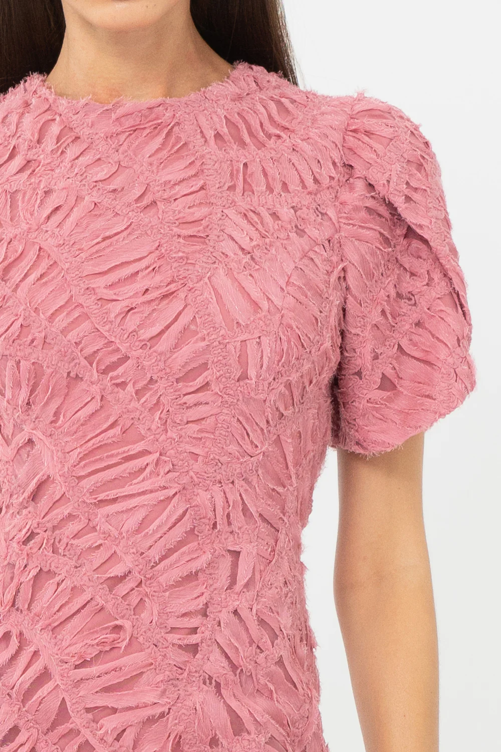 Janice 3D Lace Mini Dress - Image 6